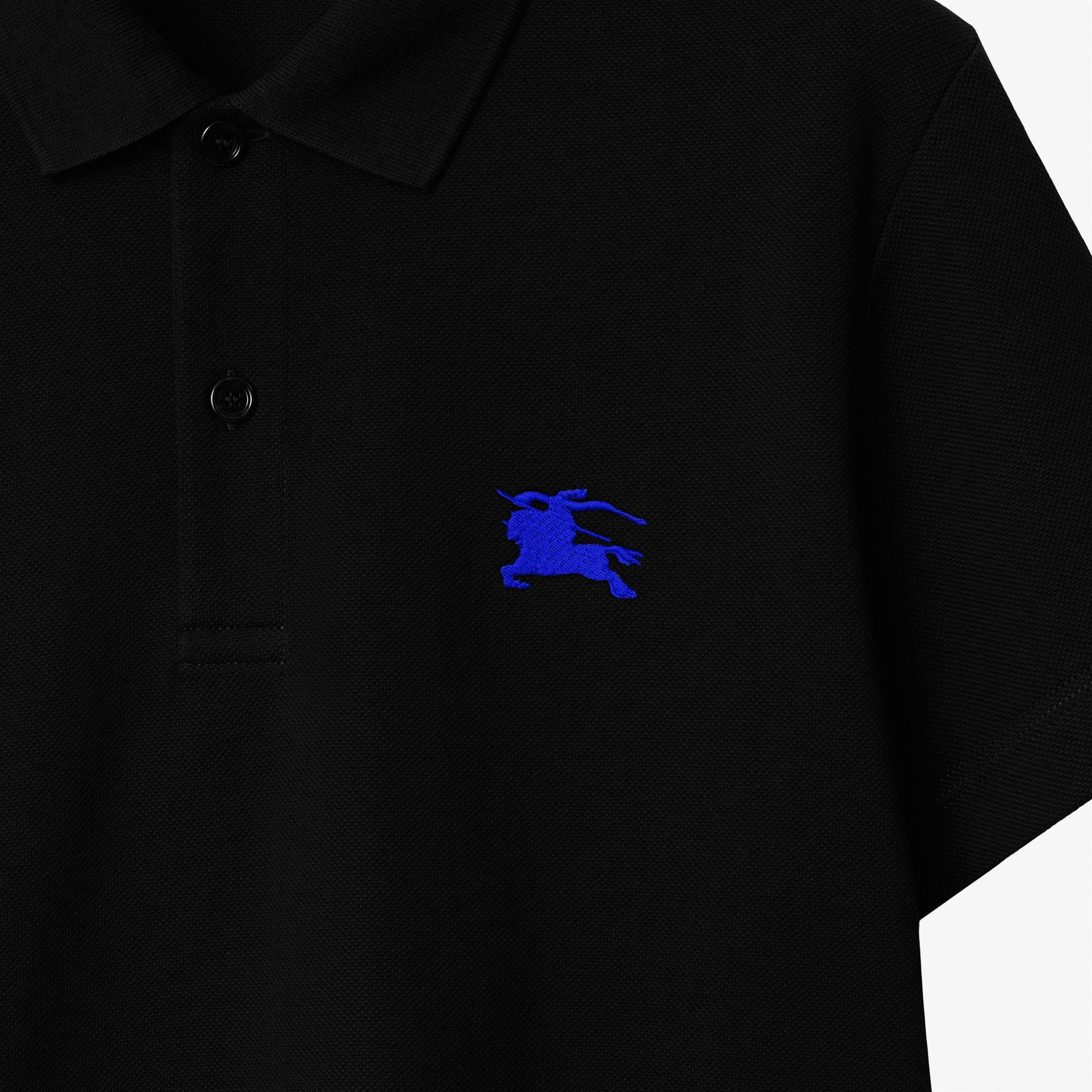 Burberry Pamuklu Erkek Siyah Polo