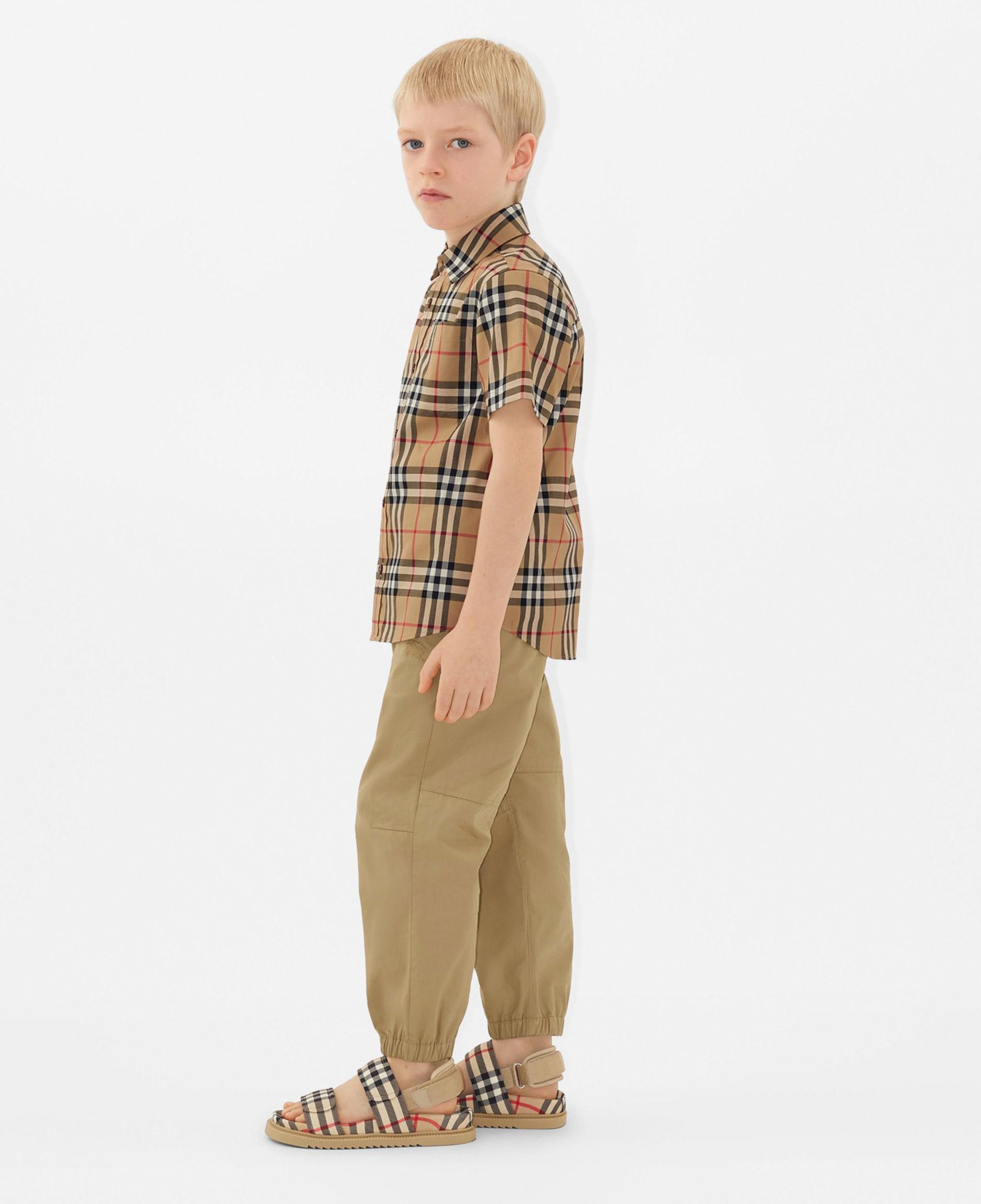 Burberry Pamuk Çocuk Bej Pantolon