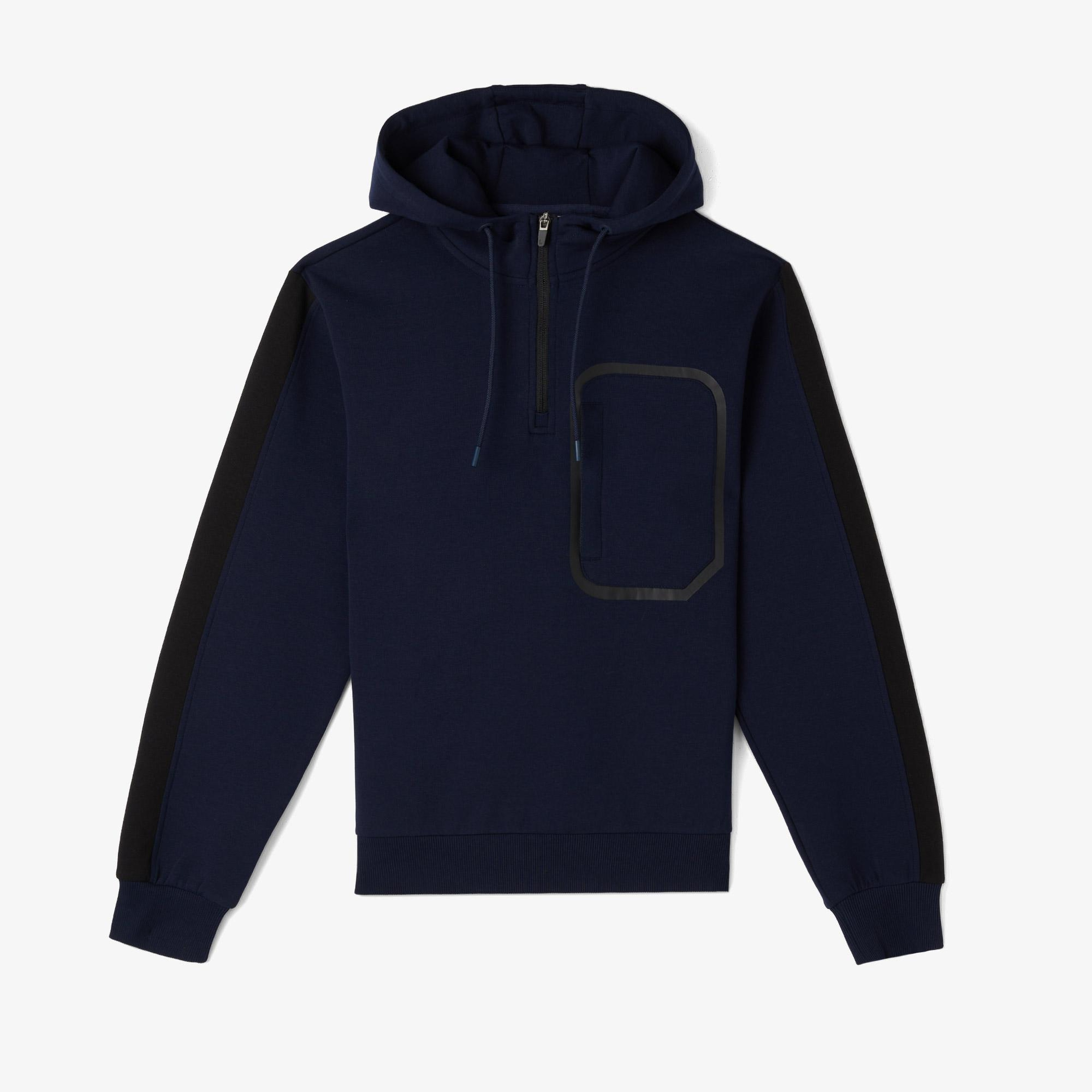 Erkek Relaxed Fit Kapüşonlu Lacivert Sweatshirt
