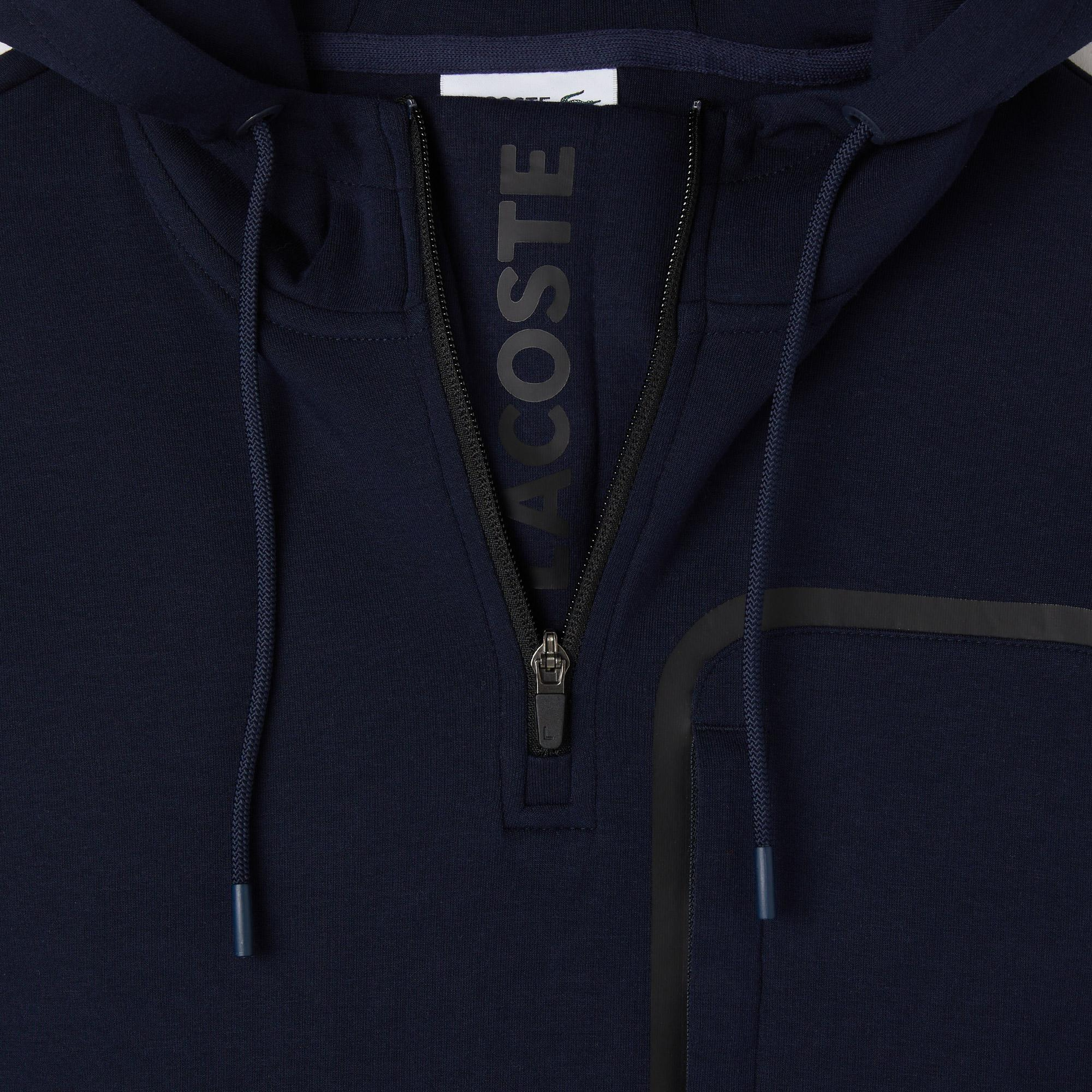 Erkek Relaxed Fit Kapüşonlu Lacivert Sweatshirt