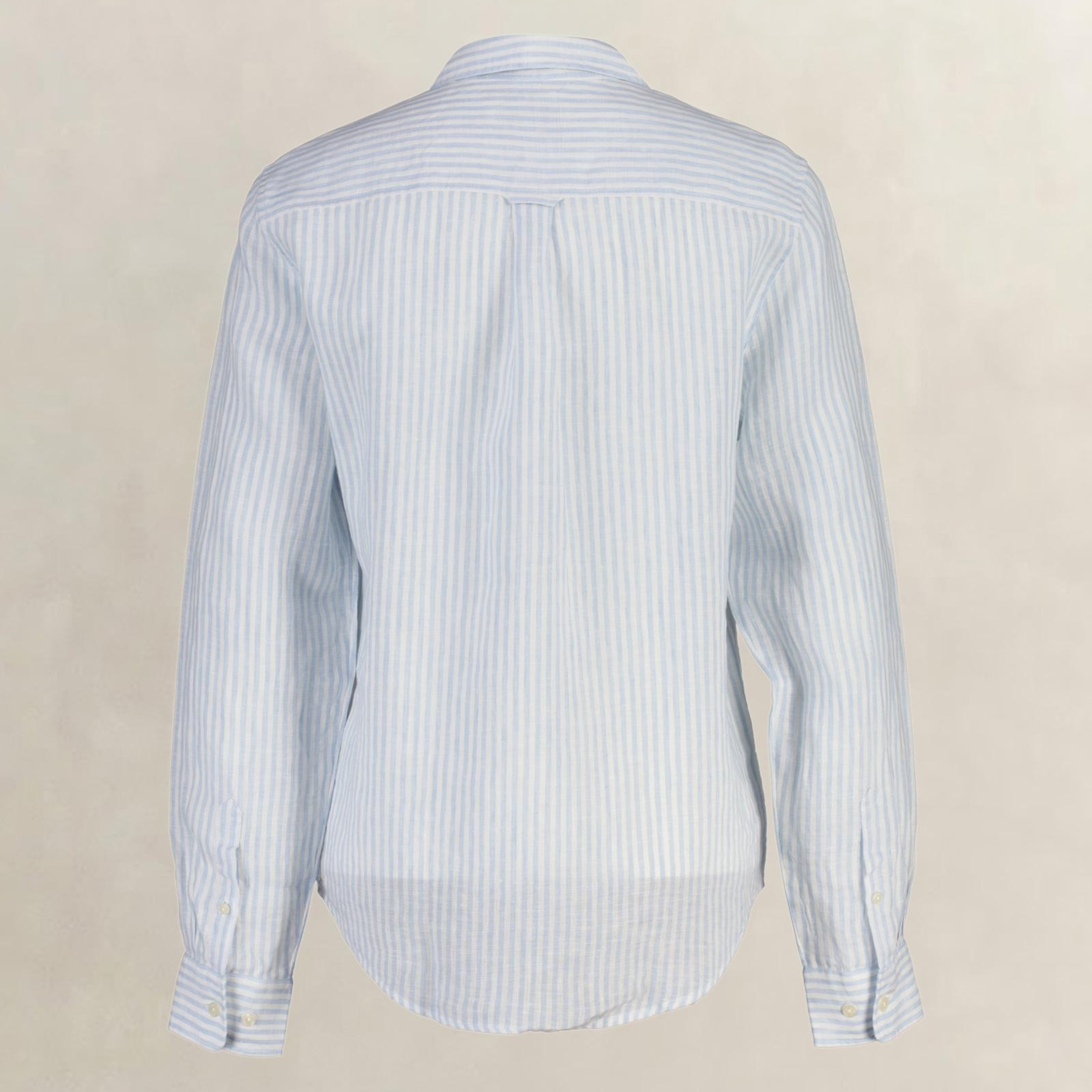GANT Kadın Mavi Regular Fit Çizgili Gömlek