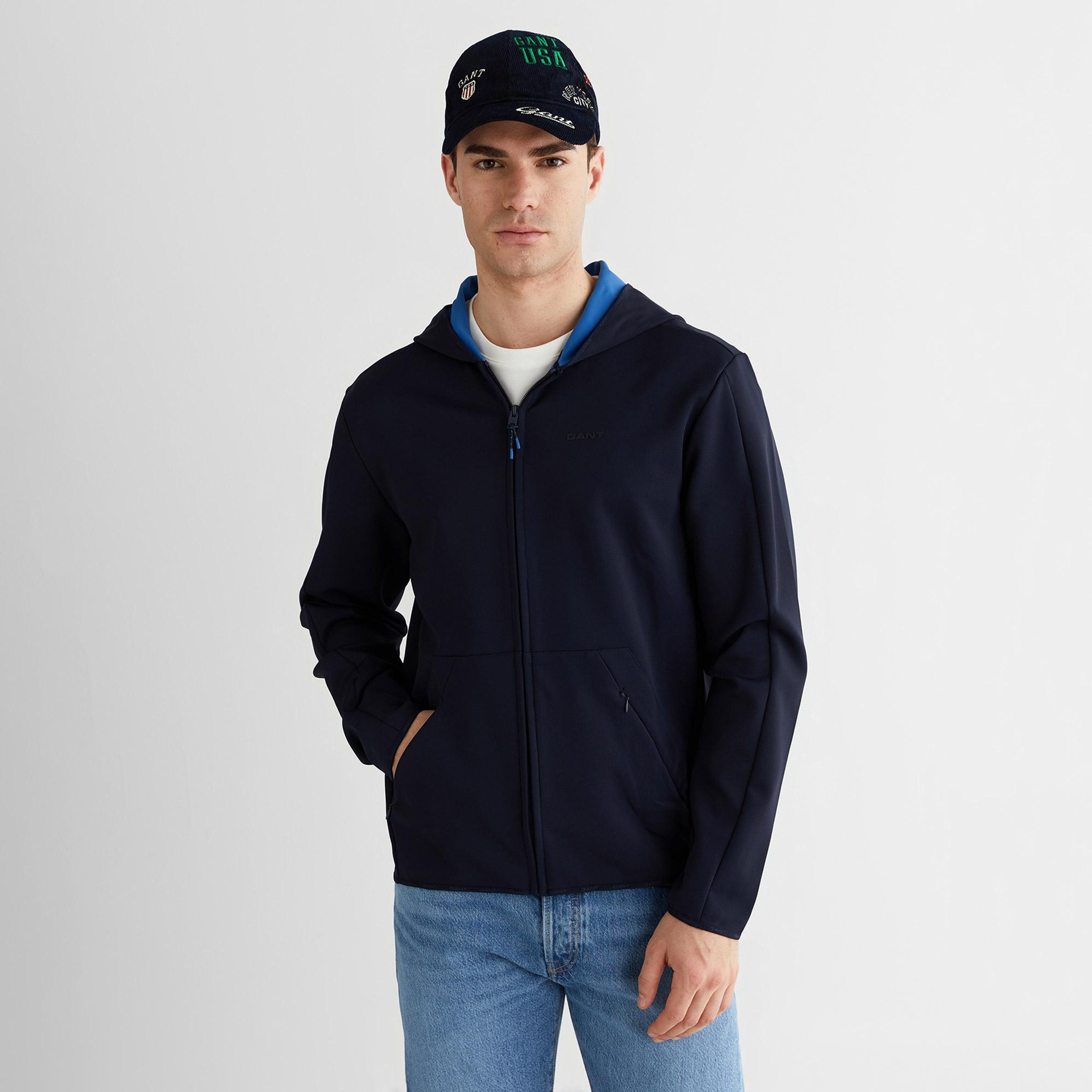 GANT Erkek Lacivert Regular Fit Fermuarlı Ceket