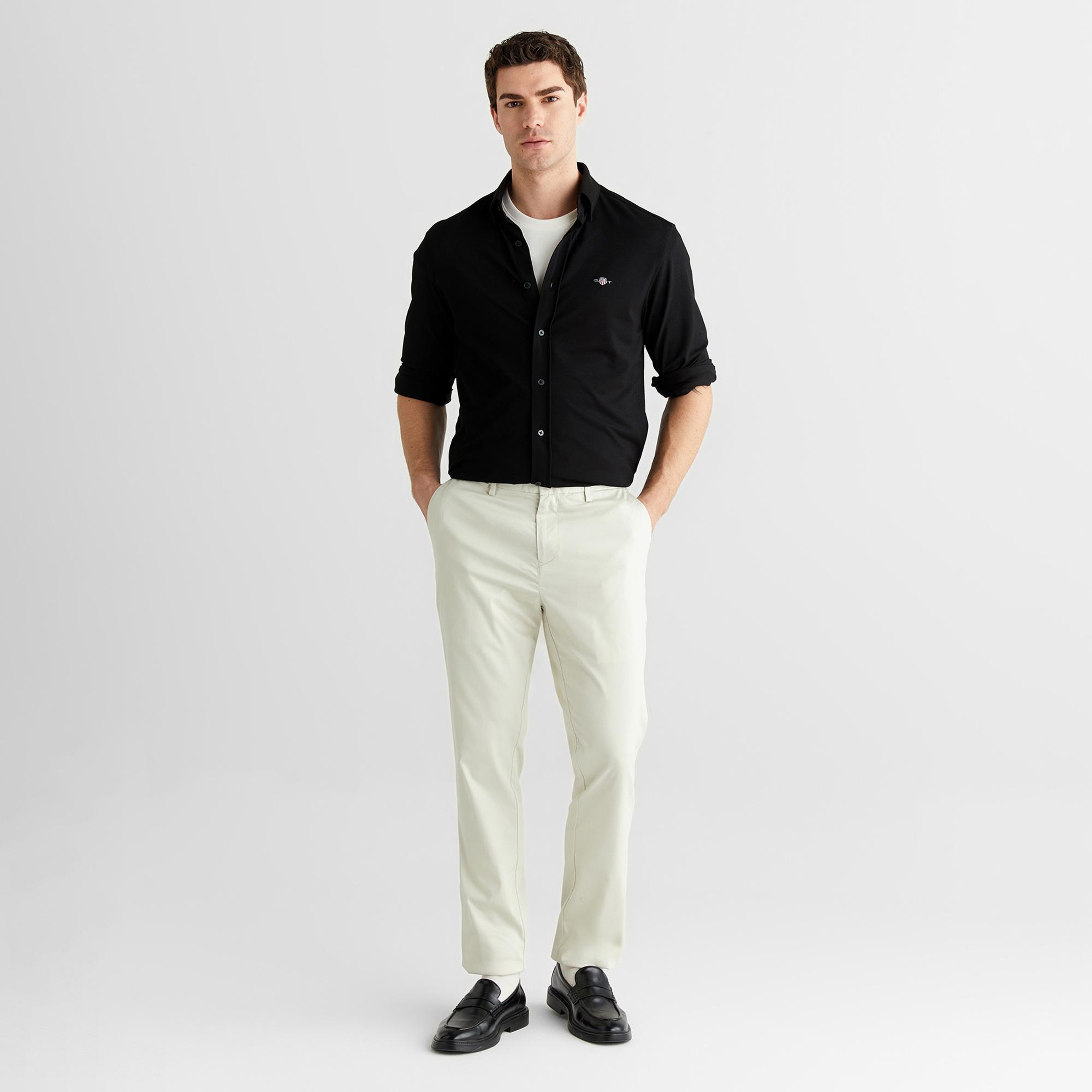 GANT Erkek Siyah Regular Fit Gömlek