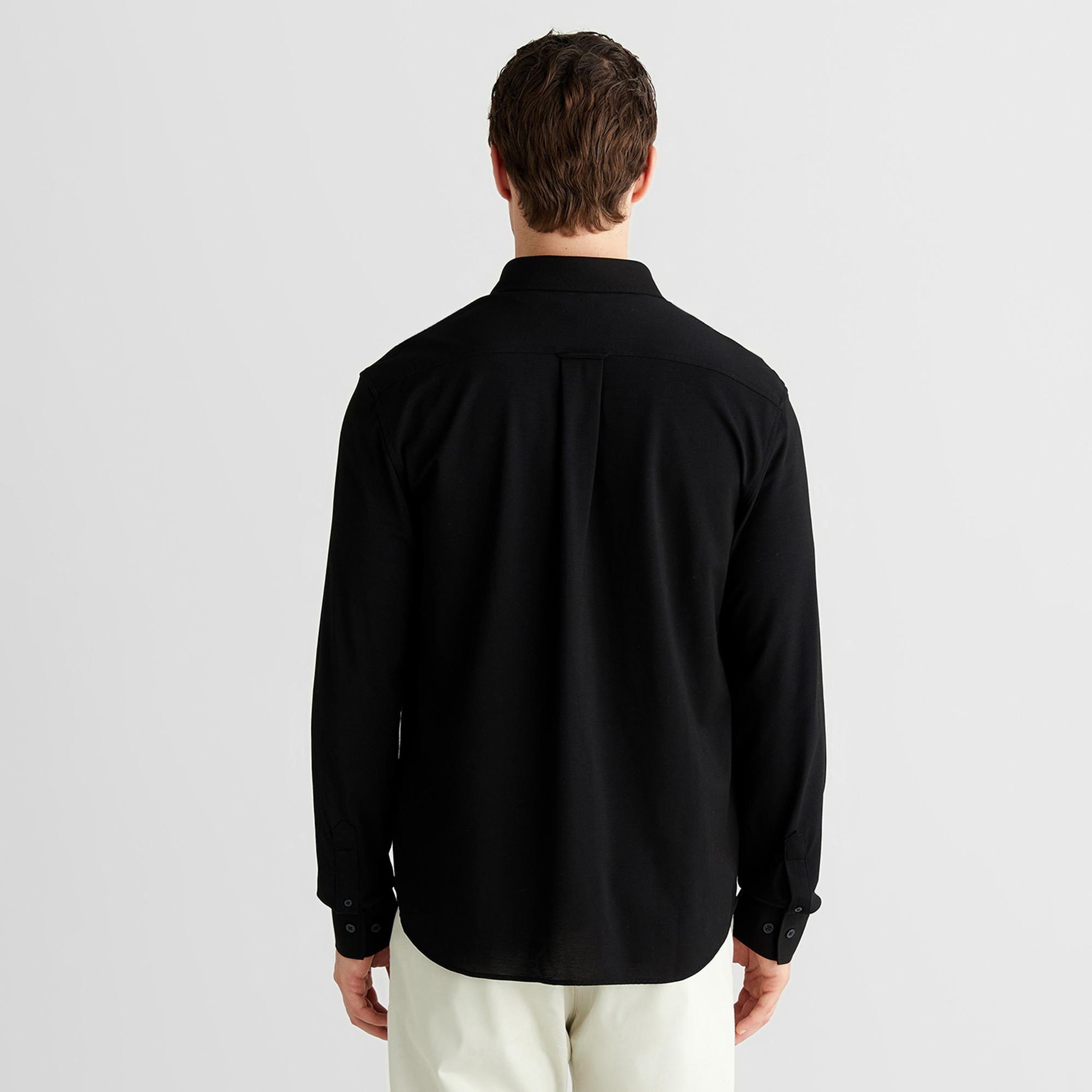 GANT Erkek Siyah Regular Fit Gömlek
