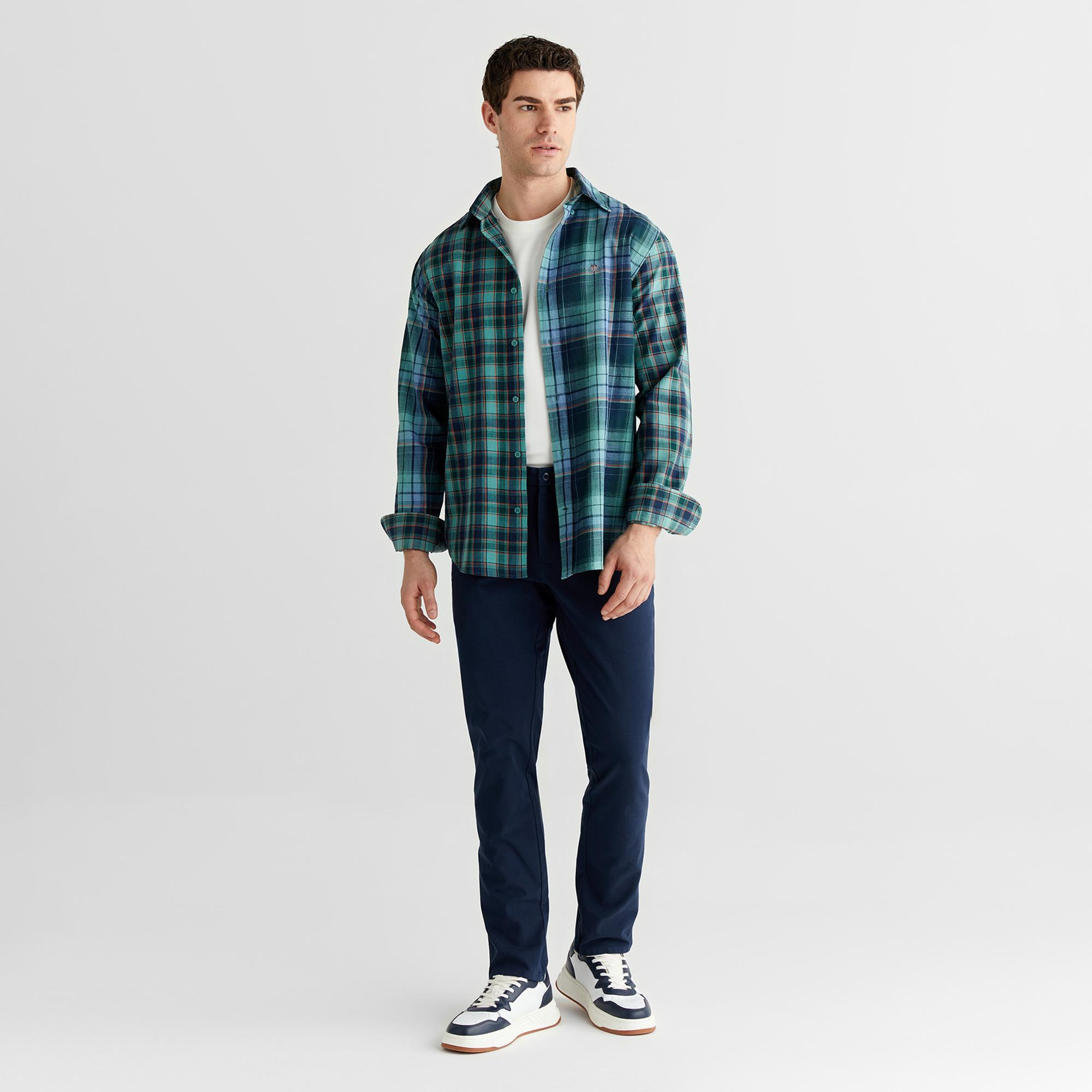 GANT Erkek Mavi Slim Fit Pantolon