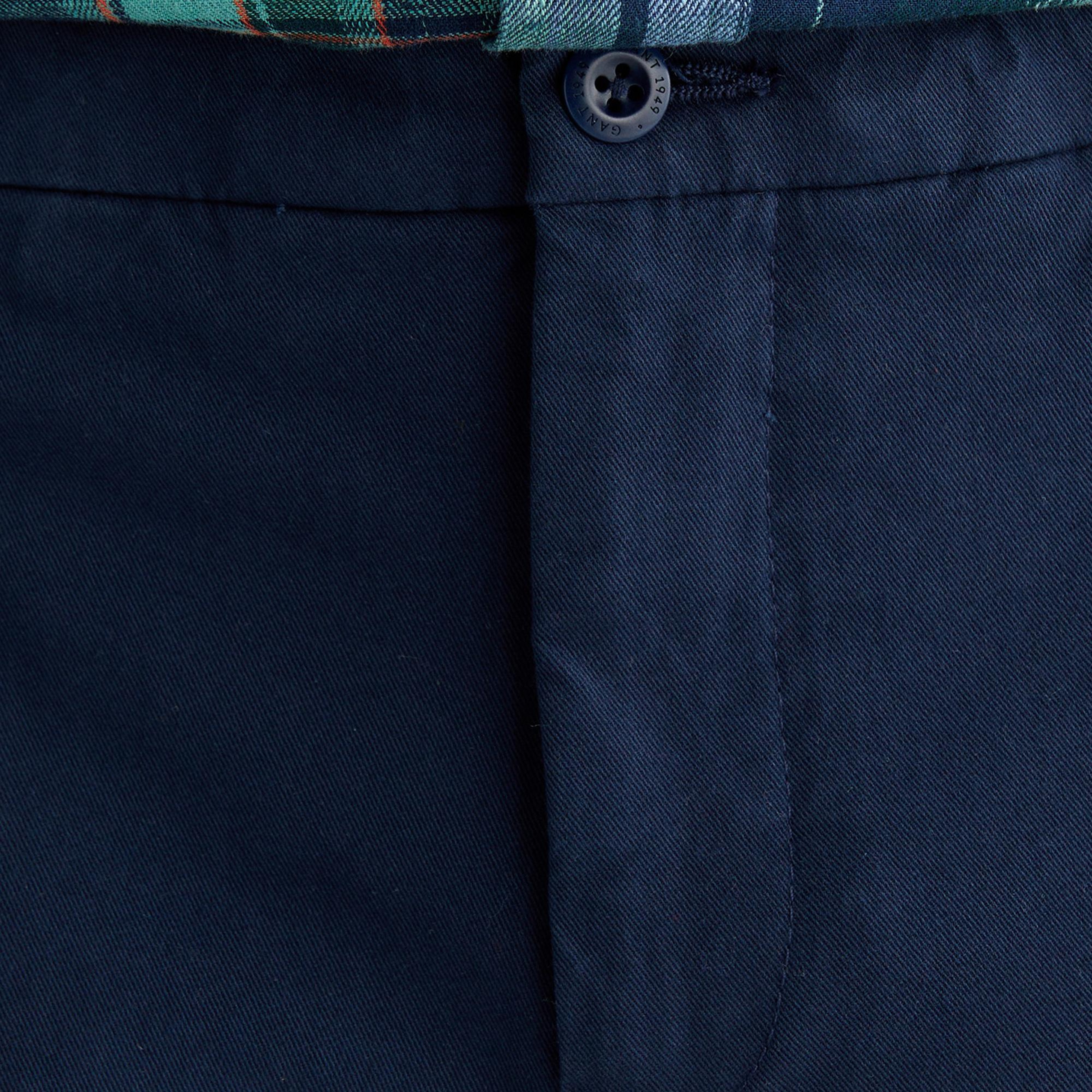 GANT Erkek Mavi Slim Fit Pantolon