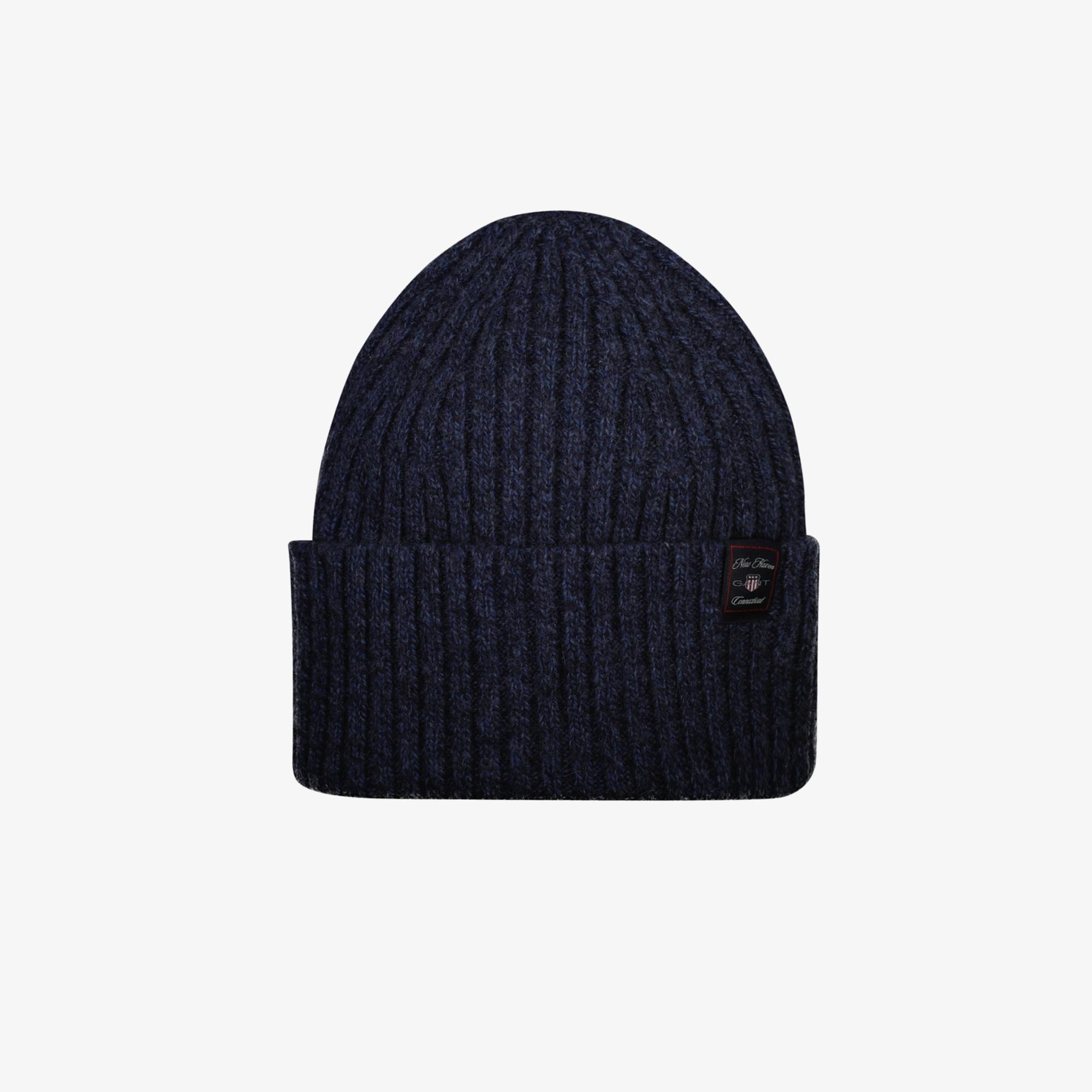 GANT Unisex Lacivert Yün Karışımlı Bere