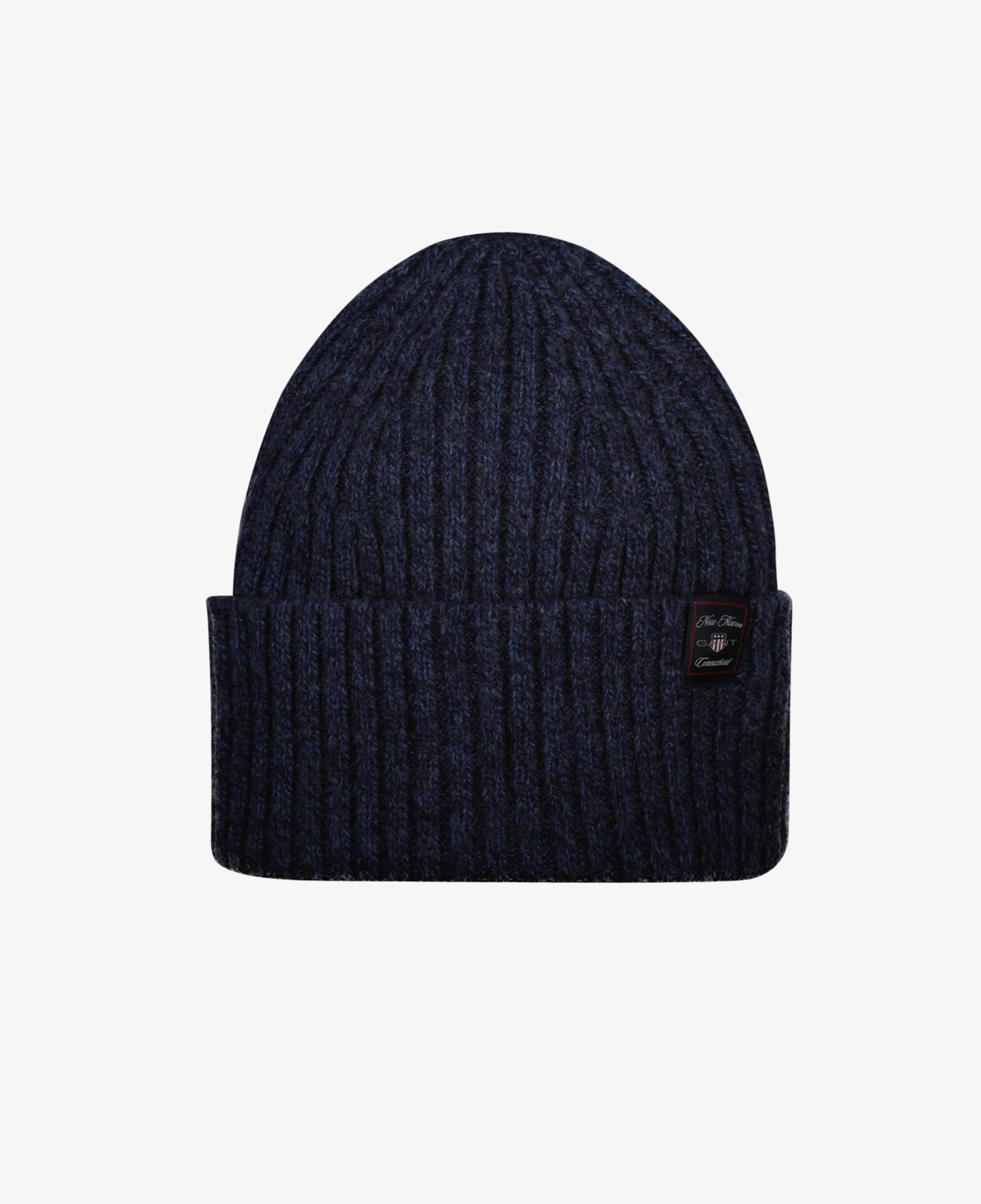 GANT Unisex Lacivert Yün Karışımlı Bere