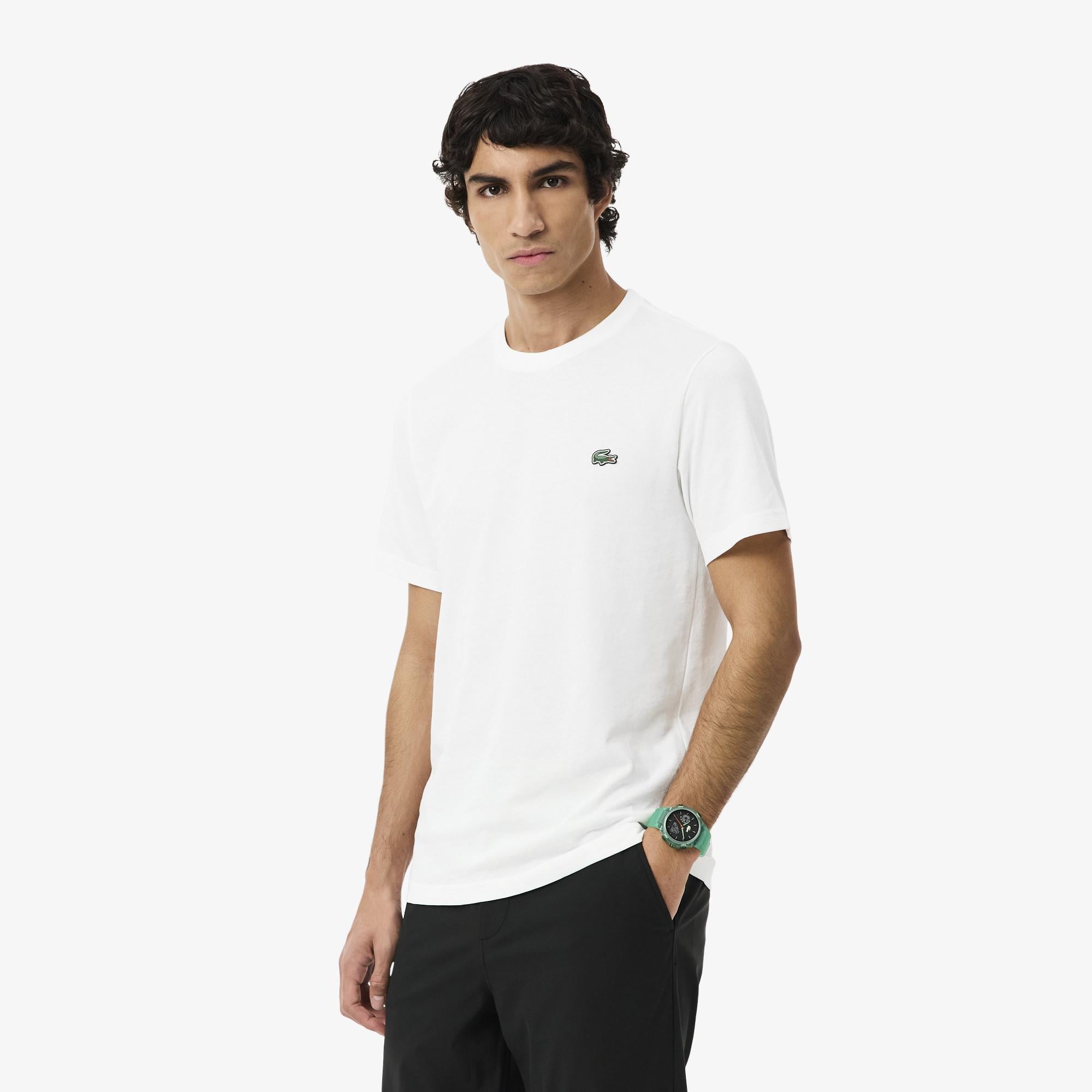 Erkek Regular Fit Bisiklet Yaka Beyaz T-Shirt