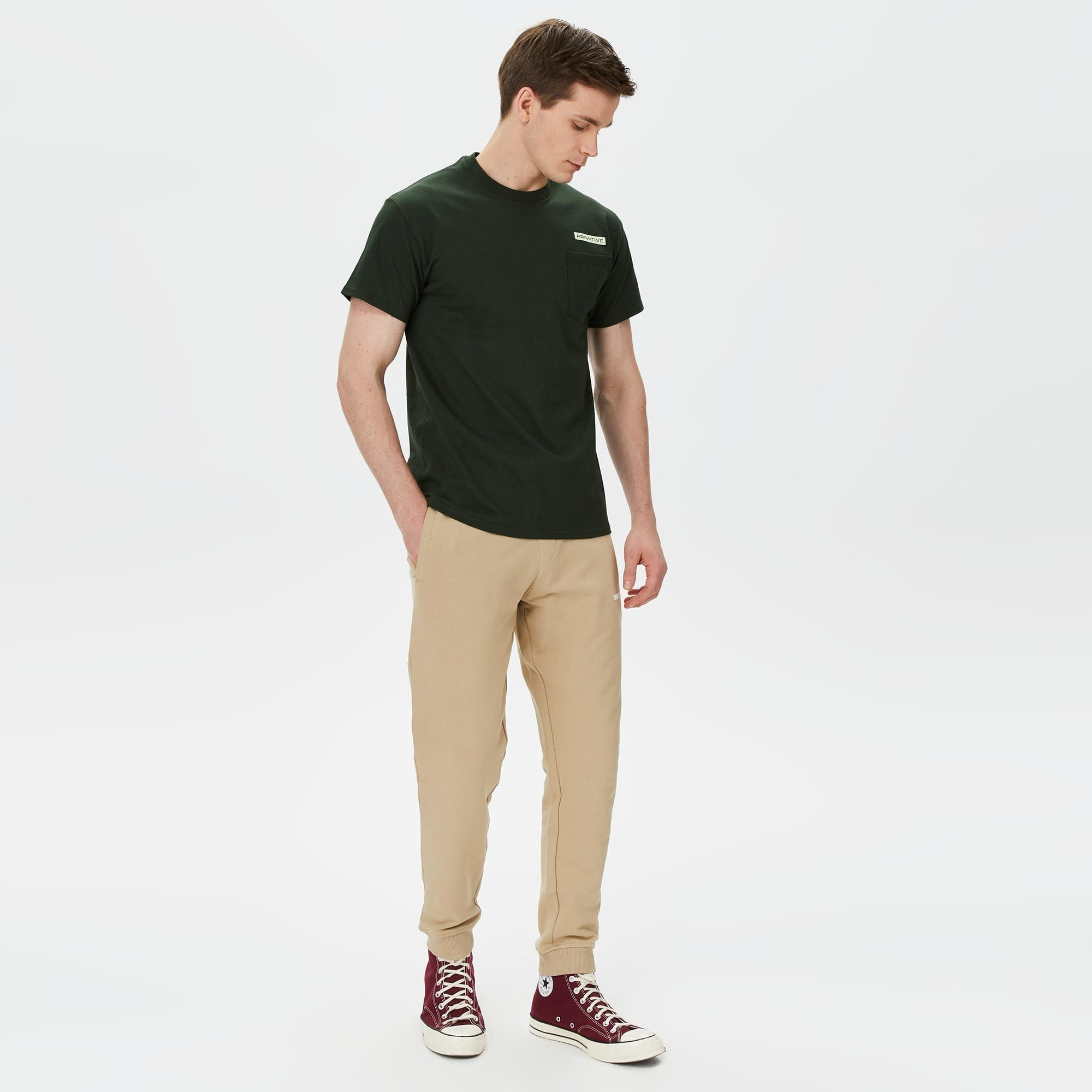 Primitive Cosmopolitan Pocket Erkek Yeşil T-Shirt