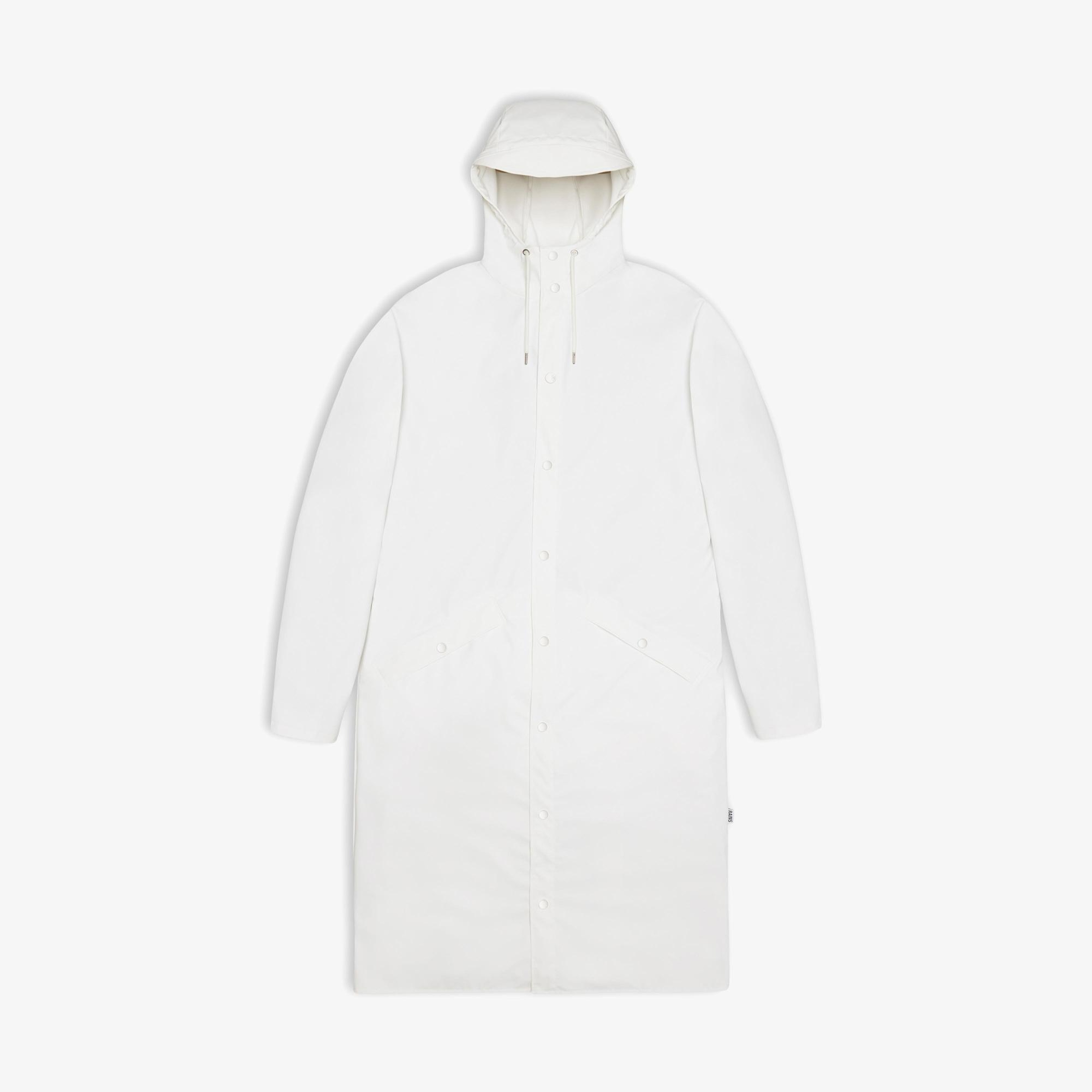 Rains Longer Unisex Beyaz Yağmurluk