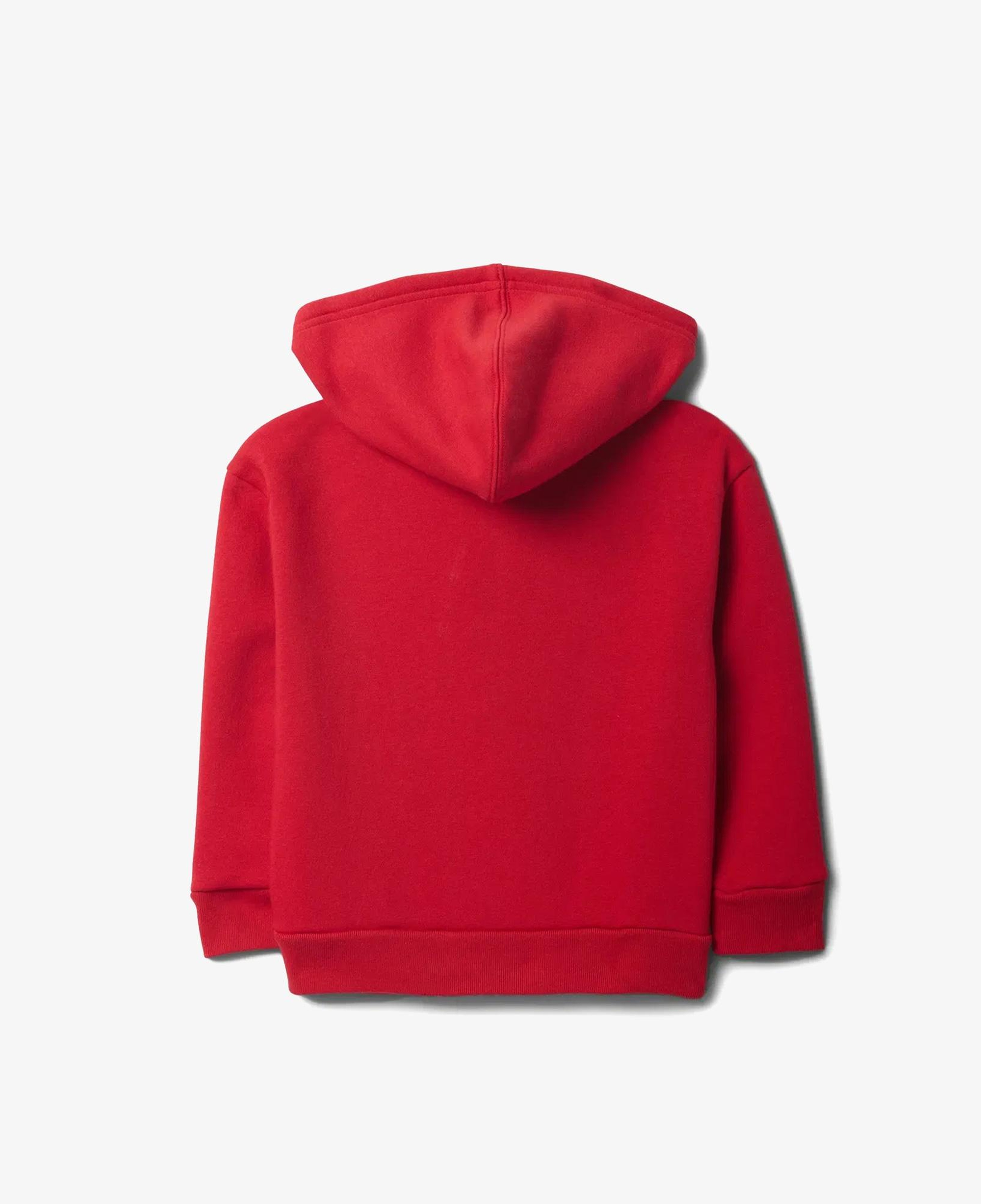 Gap Relaxed Logo Fermuarlı Çocuk Kırmızı Sweatshirt