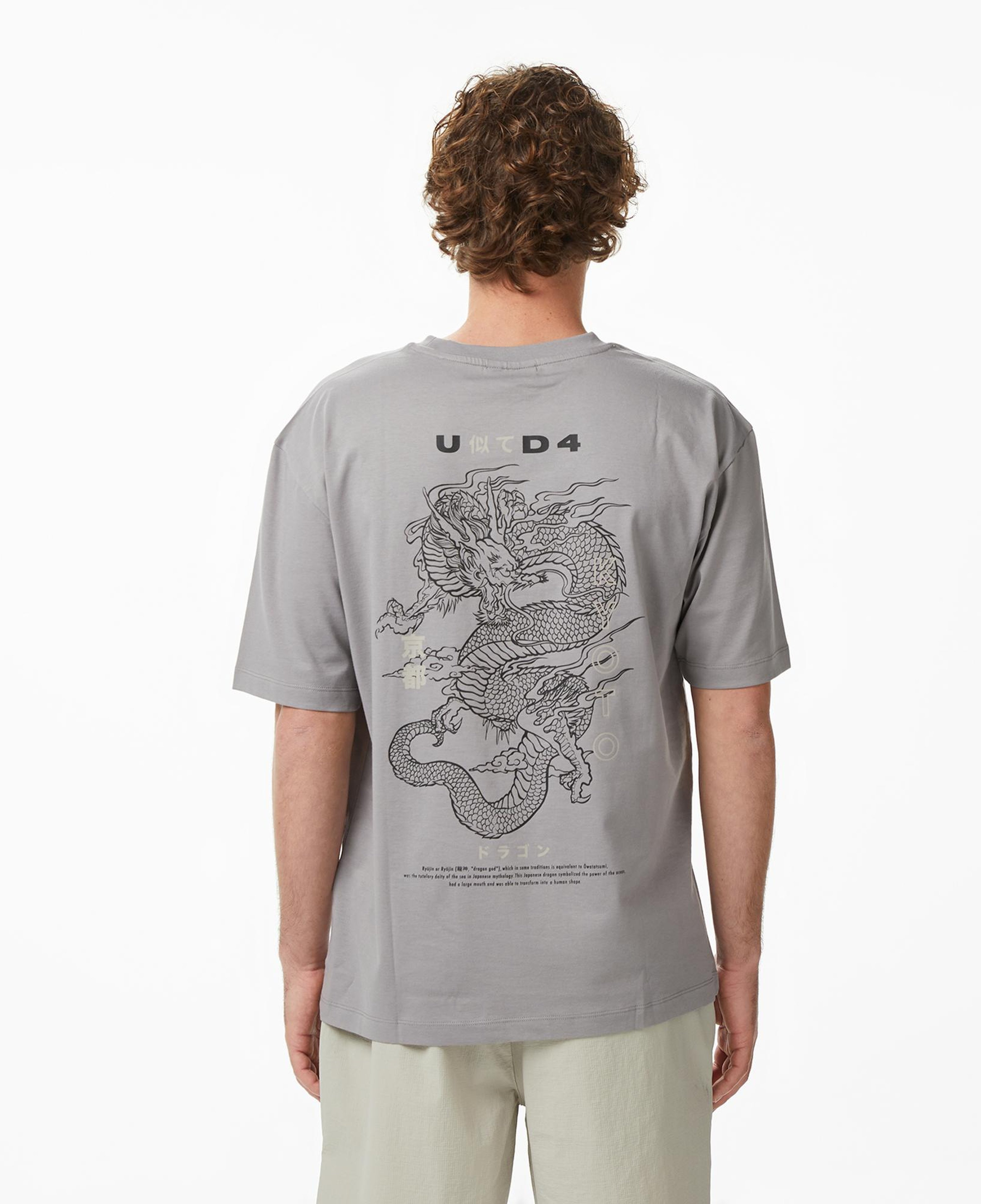 UNITED4 Regular Fit Erkek Gri T-Shirt