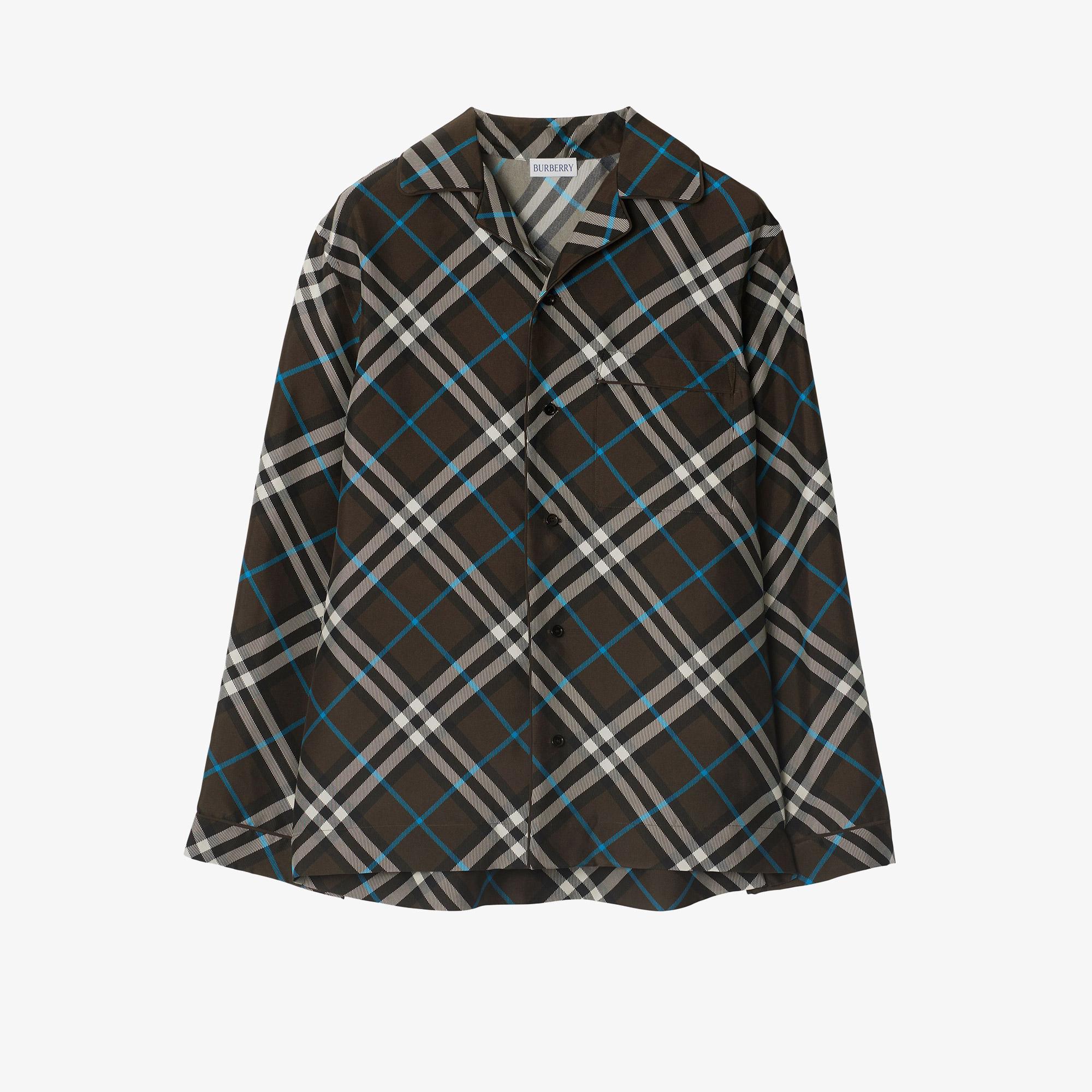Burberry Kadın Bej İpek Gömlek