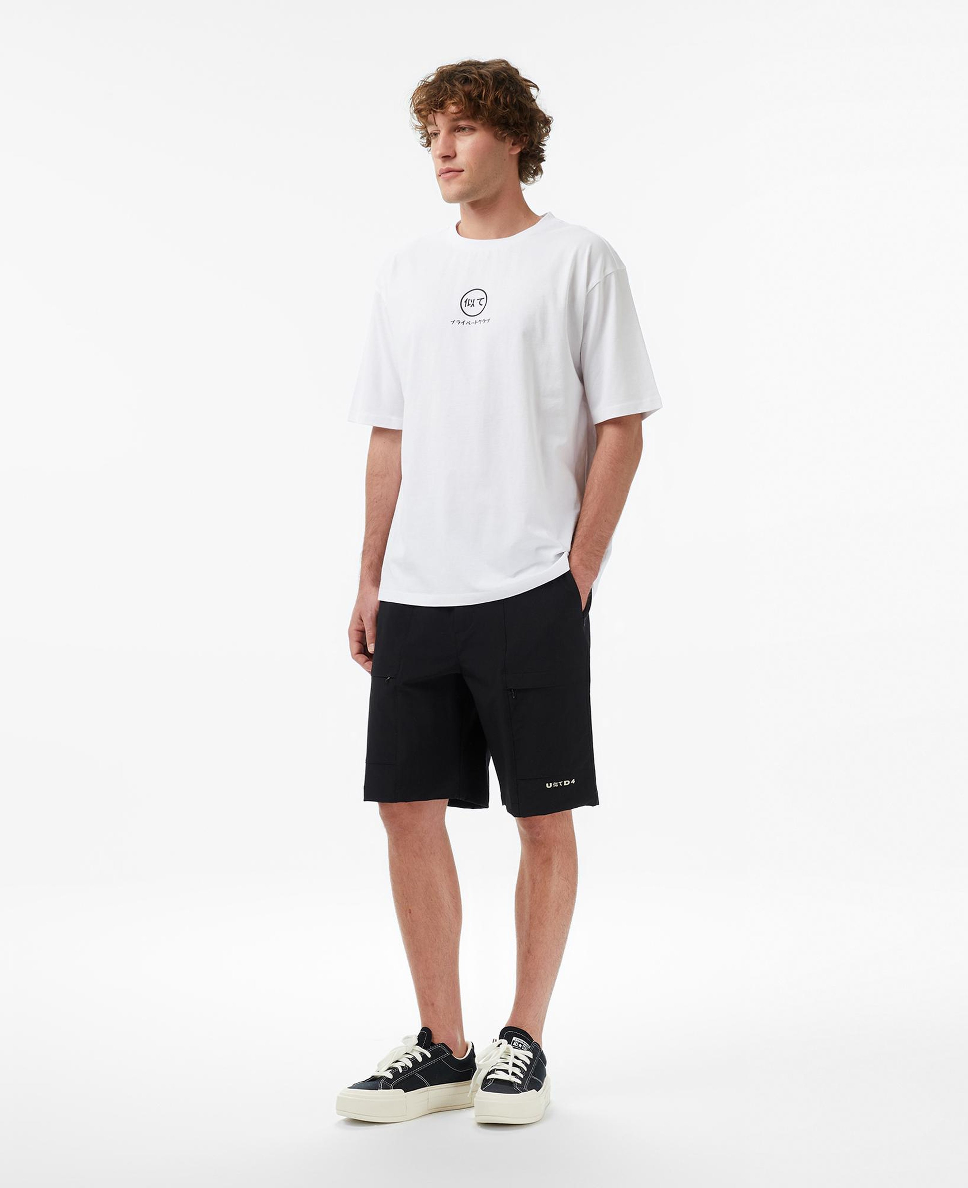 UNITED4 Regular Fit Erkek Beyaz T-Shirt