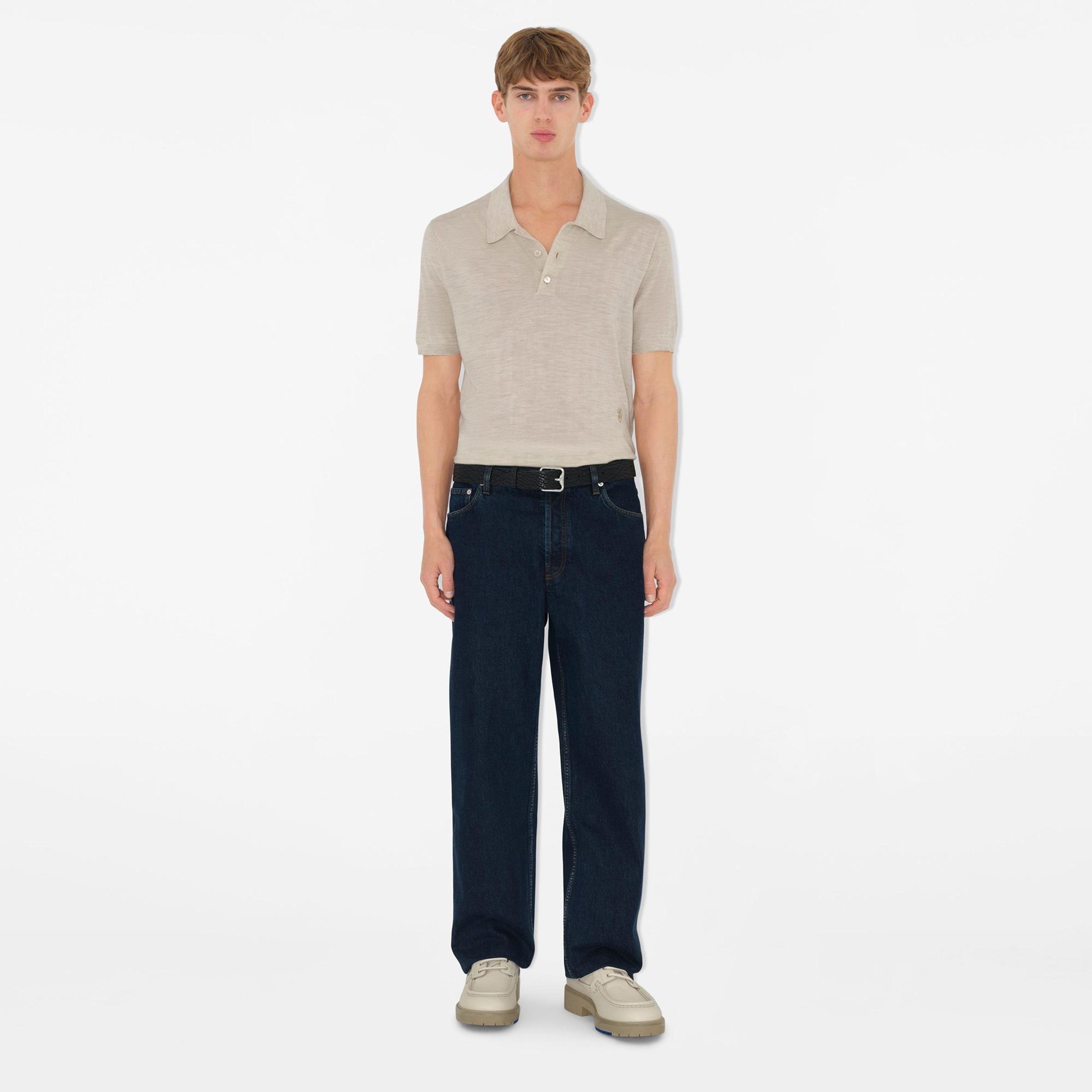 Burberry Erkek Mavi Pantolon