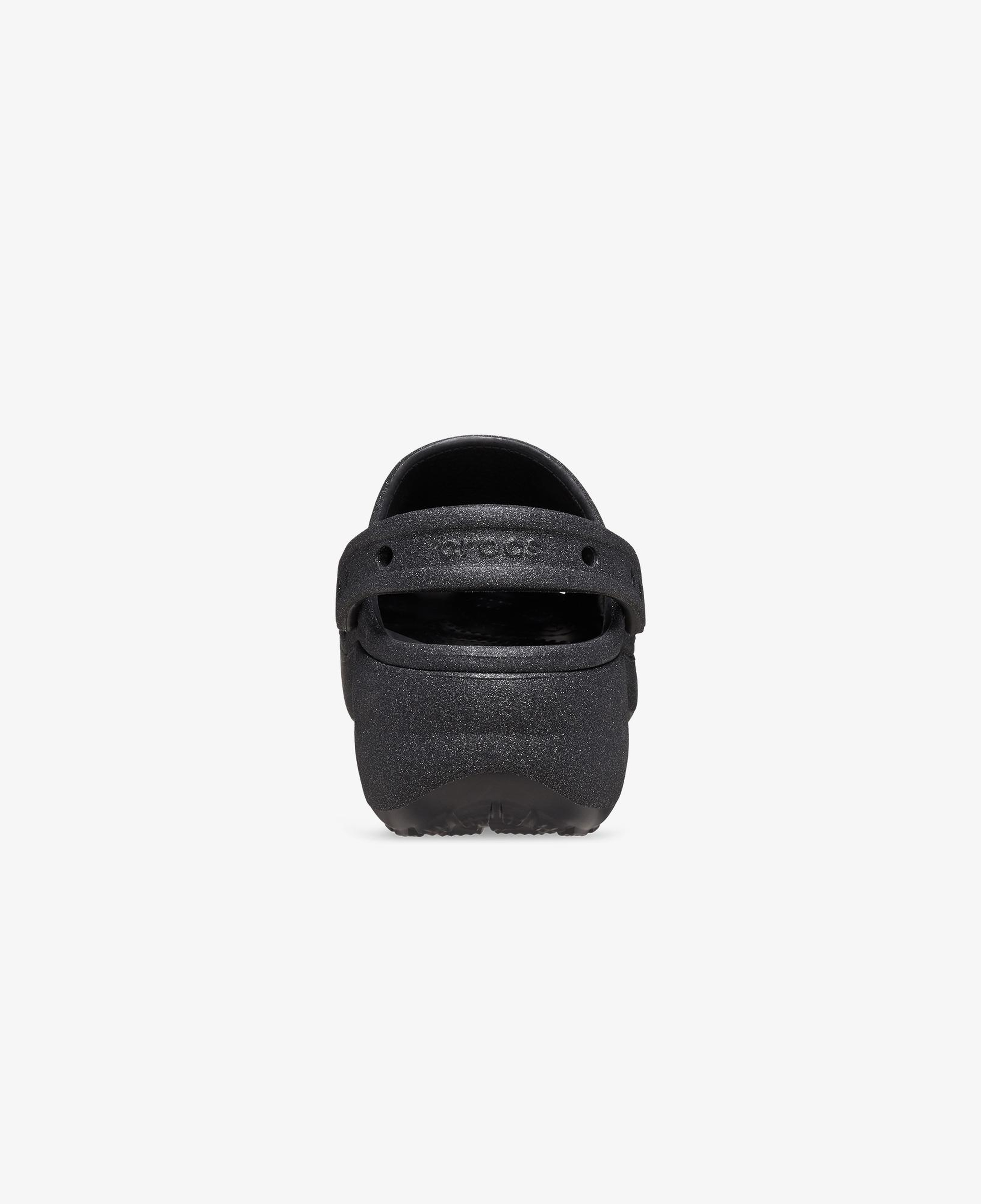 Crocs Classic Platform Glitter Clog Kadın Siyah Sandalet