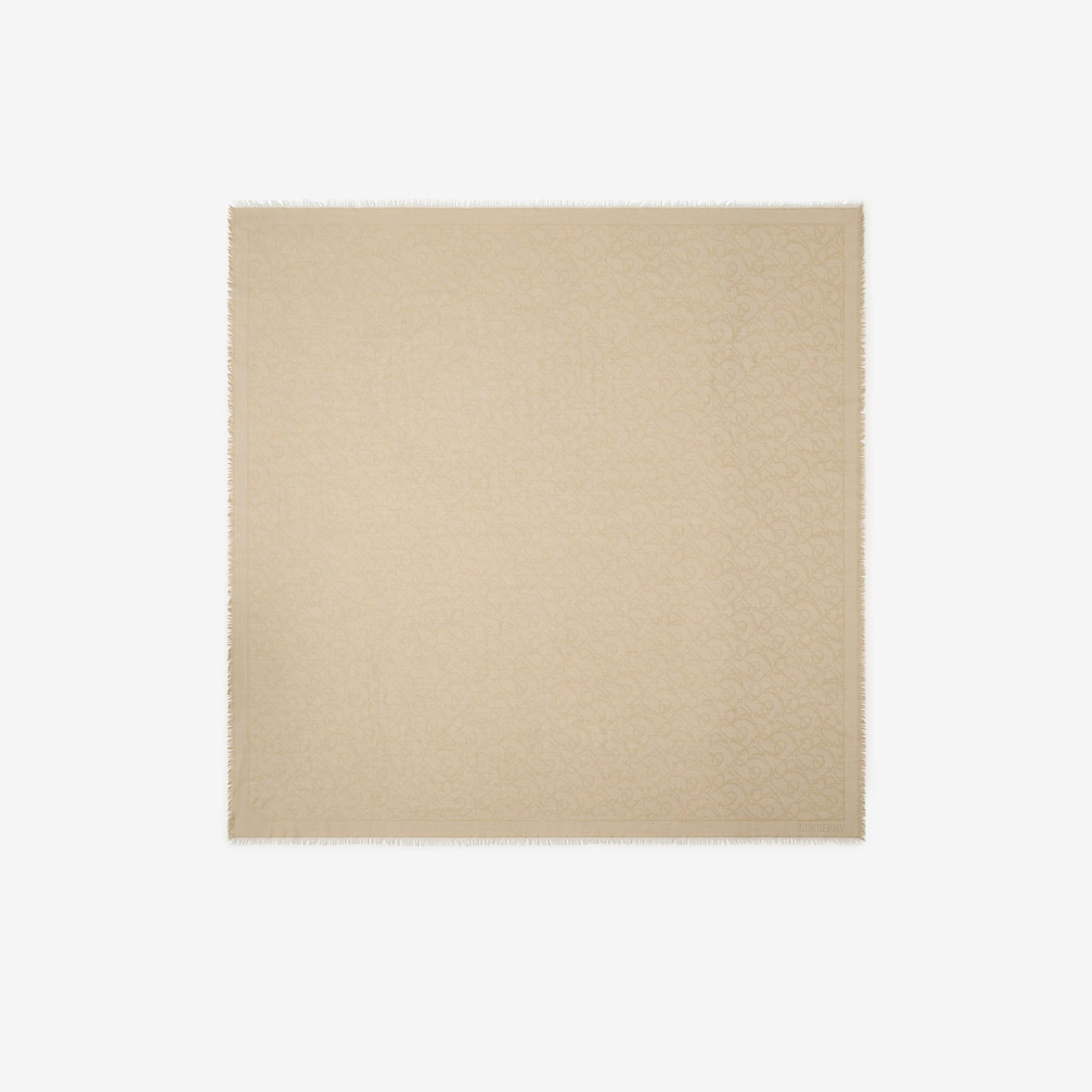 Burberry Charm Wool Kadın Bej Şal