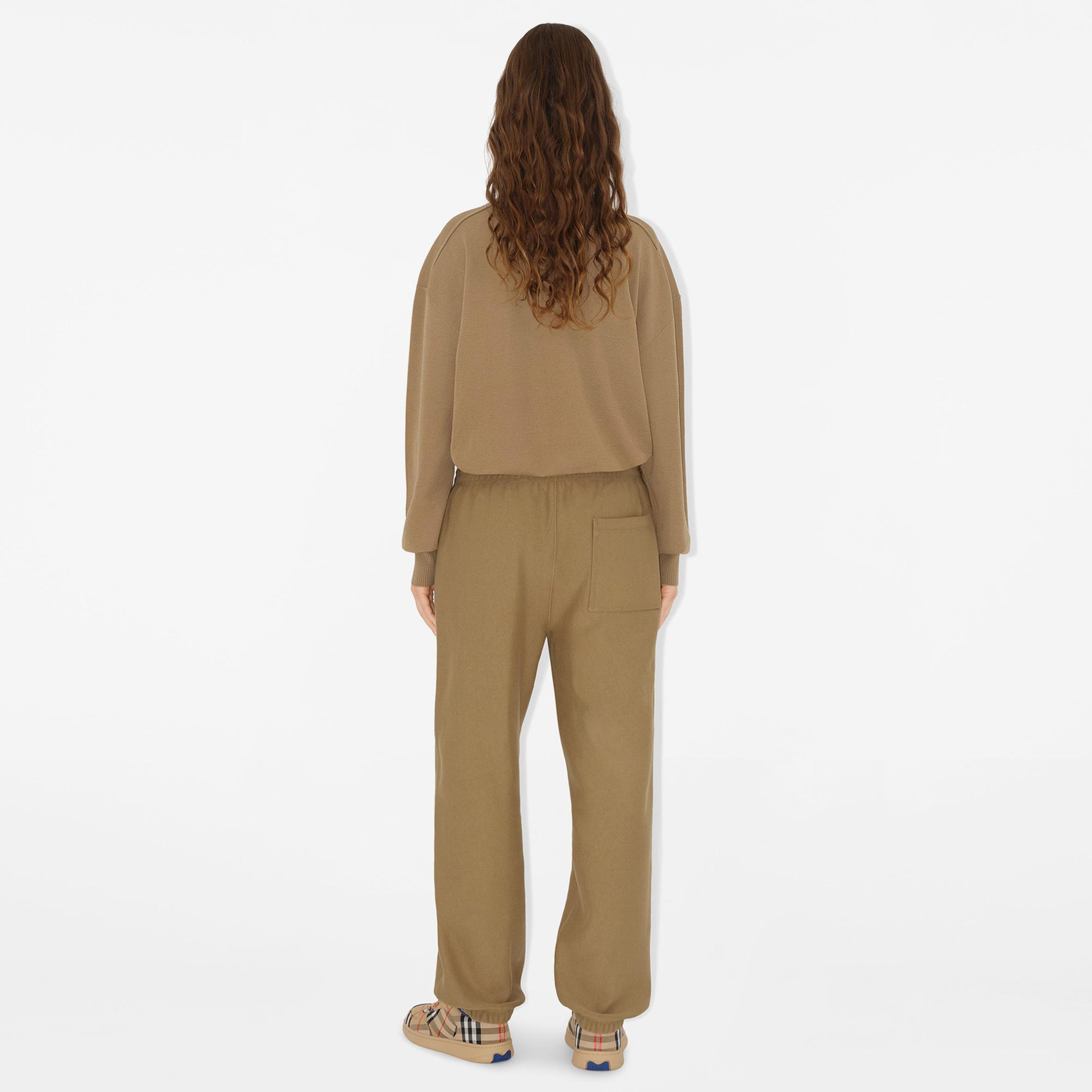 Burberry Ped Cotton Jogging Kadın Haki Pantolon