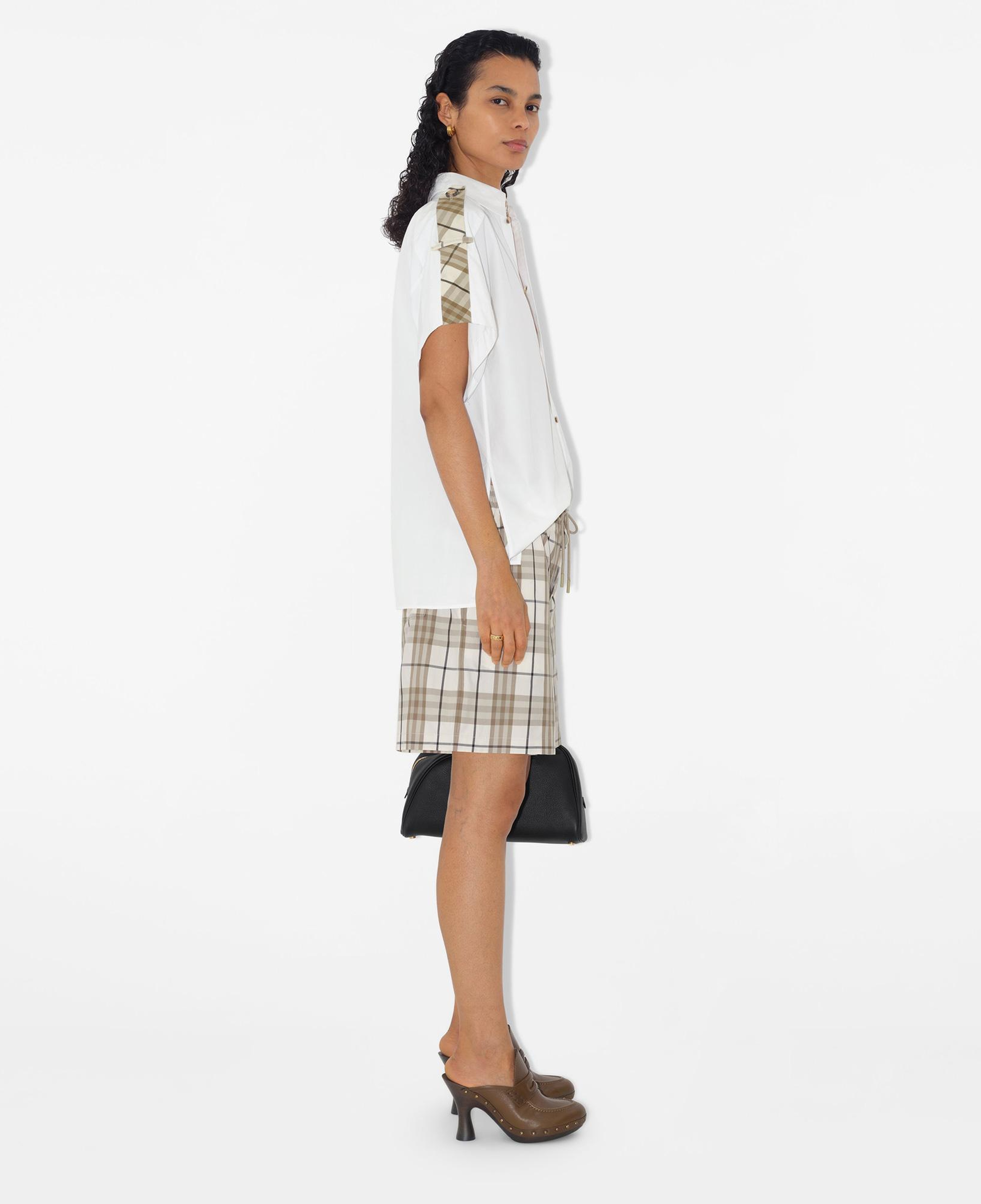 Burberry Giu Regular Fit Cotton Kadın Beyaz Gömlek