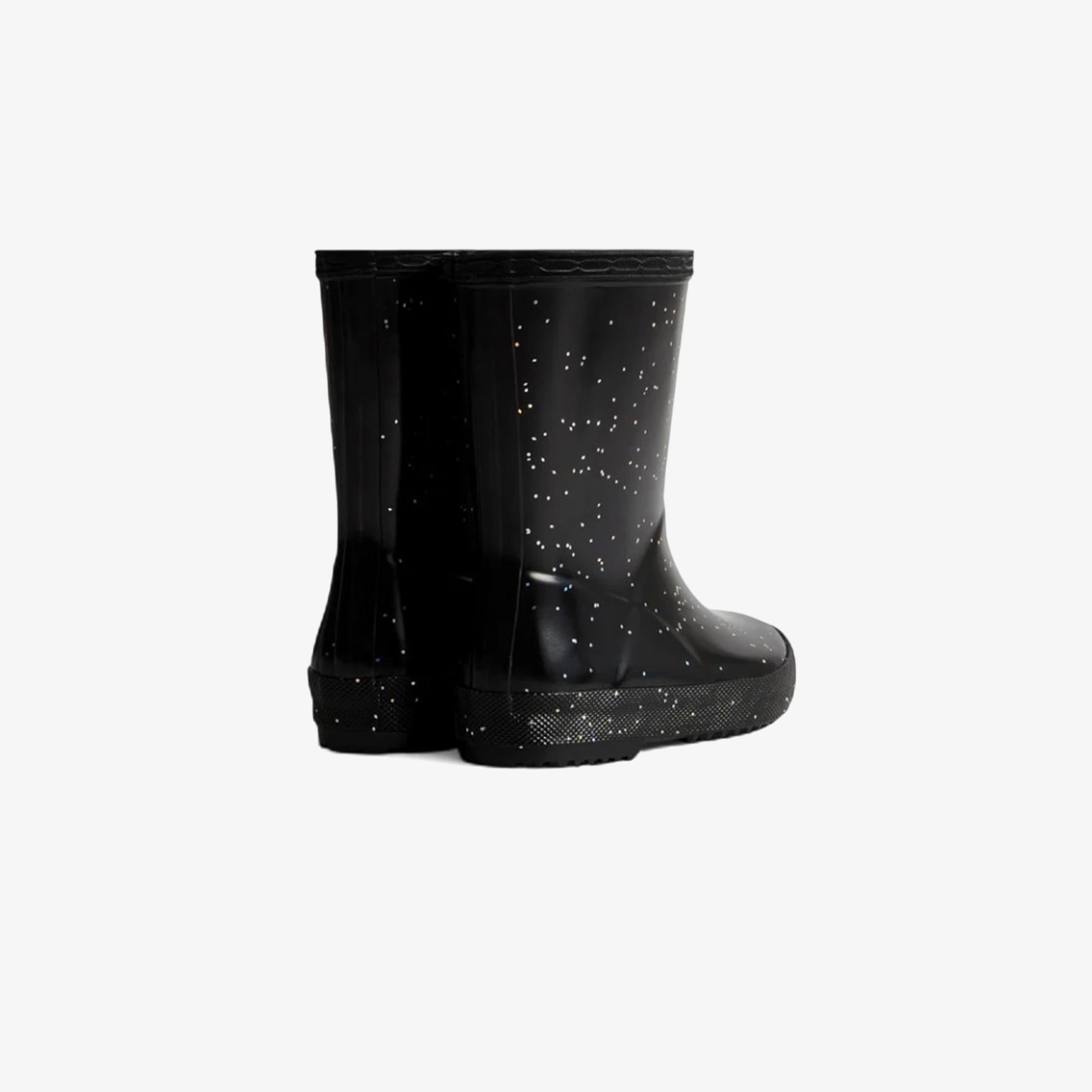 Hunter Originals Wellington Glitter Bebek Siyah Bot