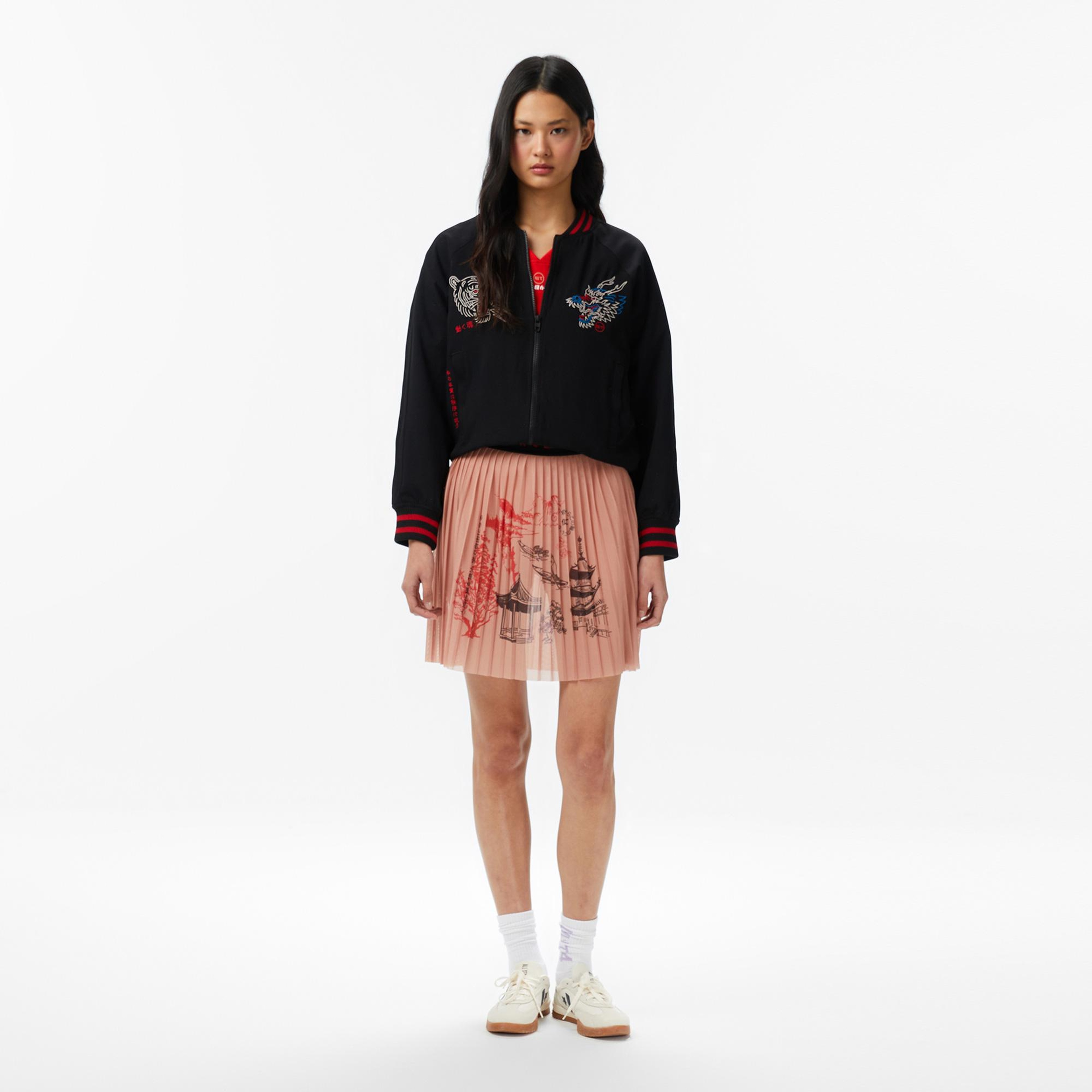 UNITED4 Regular Fit Kadın Siyah Mont