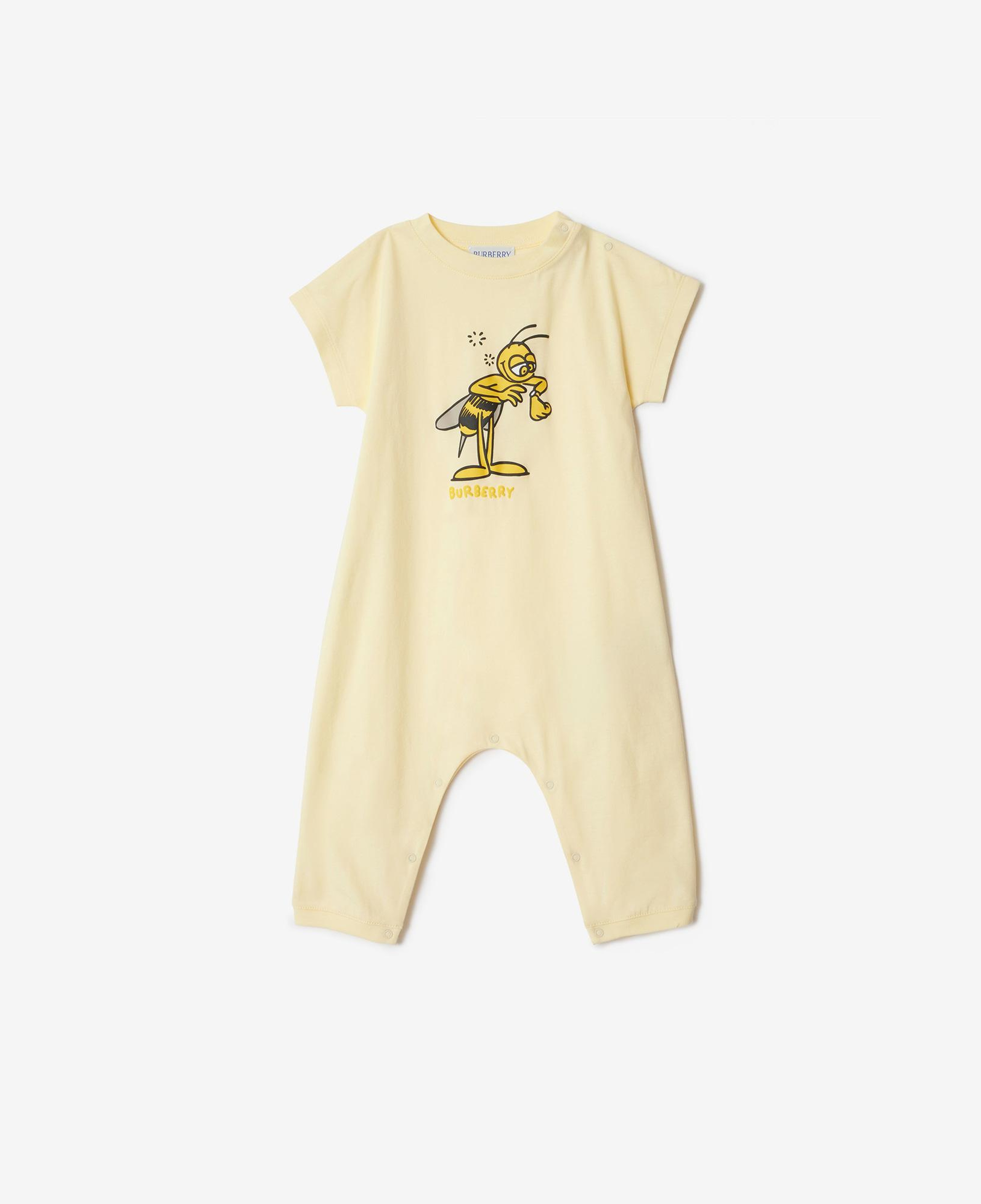 Burberry Jensen Bee Bee Cotton Playsuit Çocuk Sarı Tulum