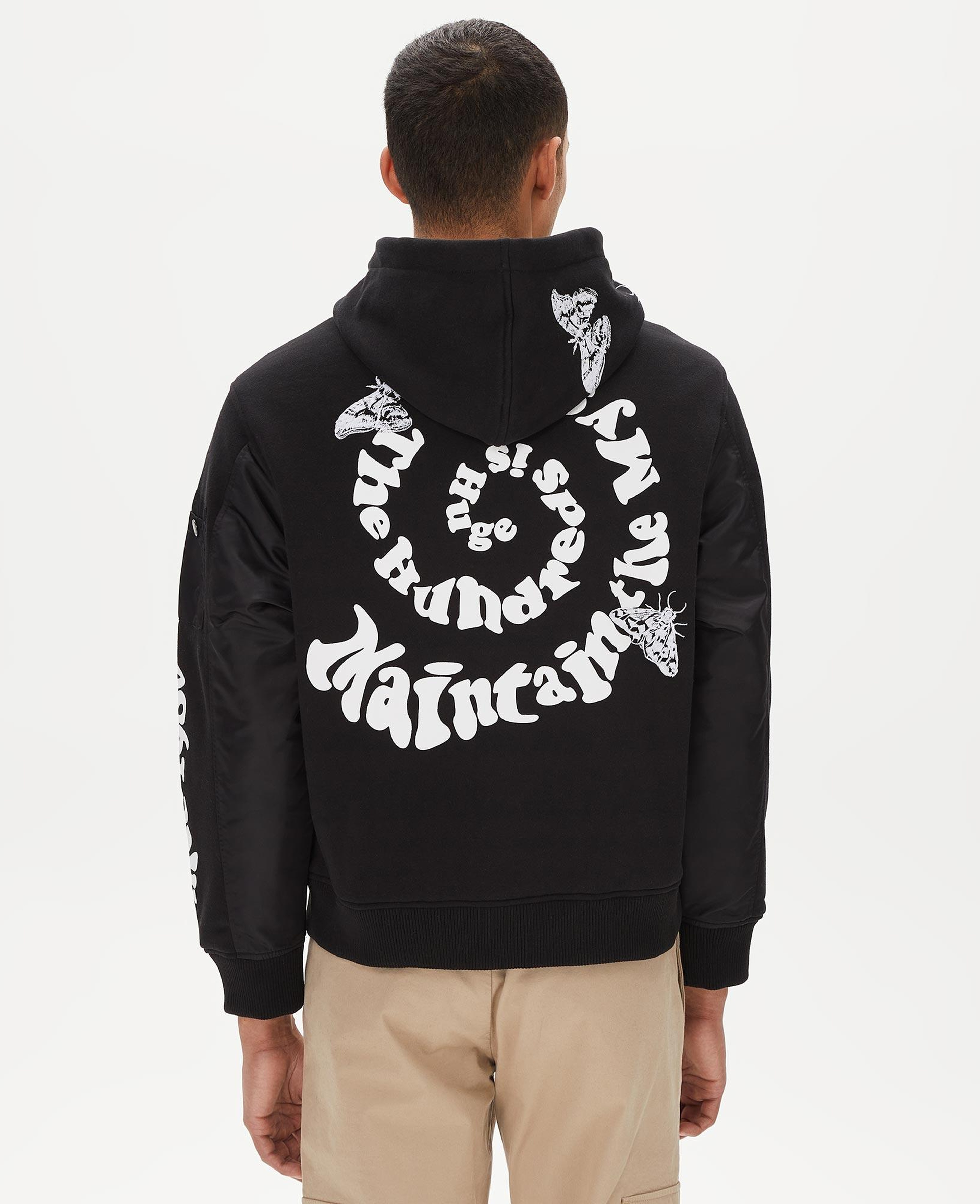 The Hundreds Moth Bomber Erkek Siyah Ceket