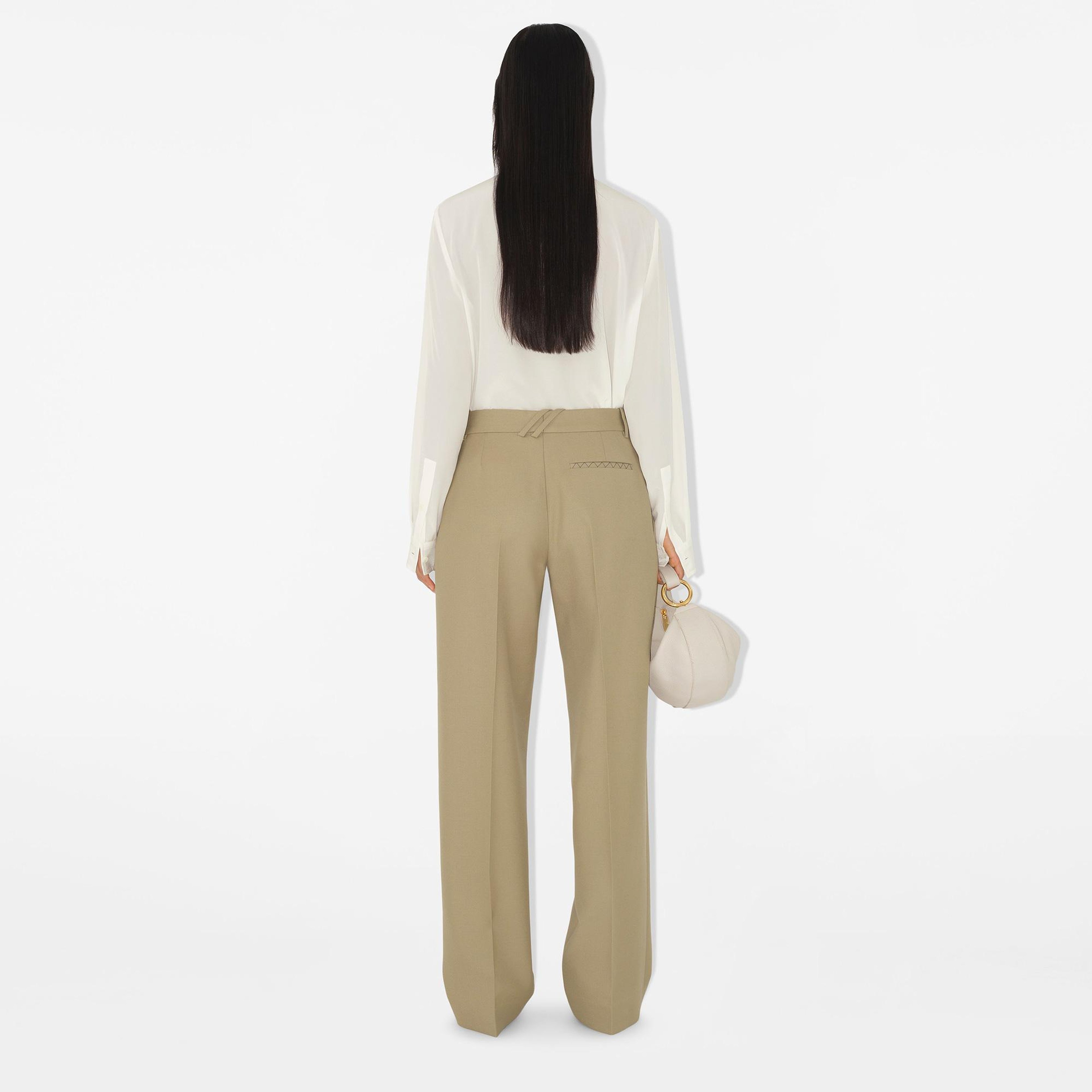 Burberry Ros Silk Blouse Kadın Beyaz Gömlek