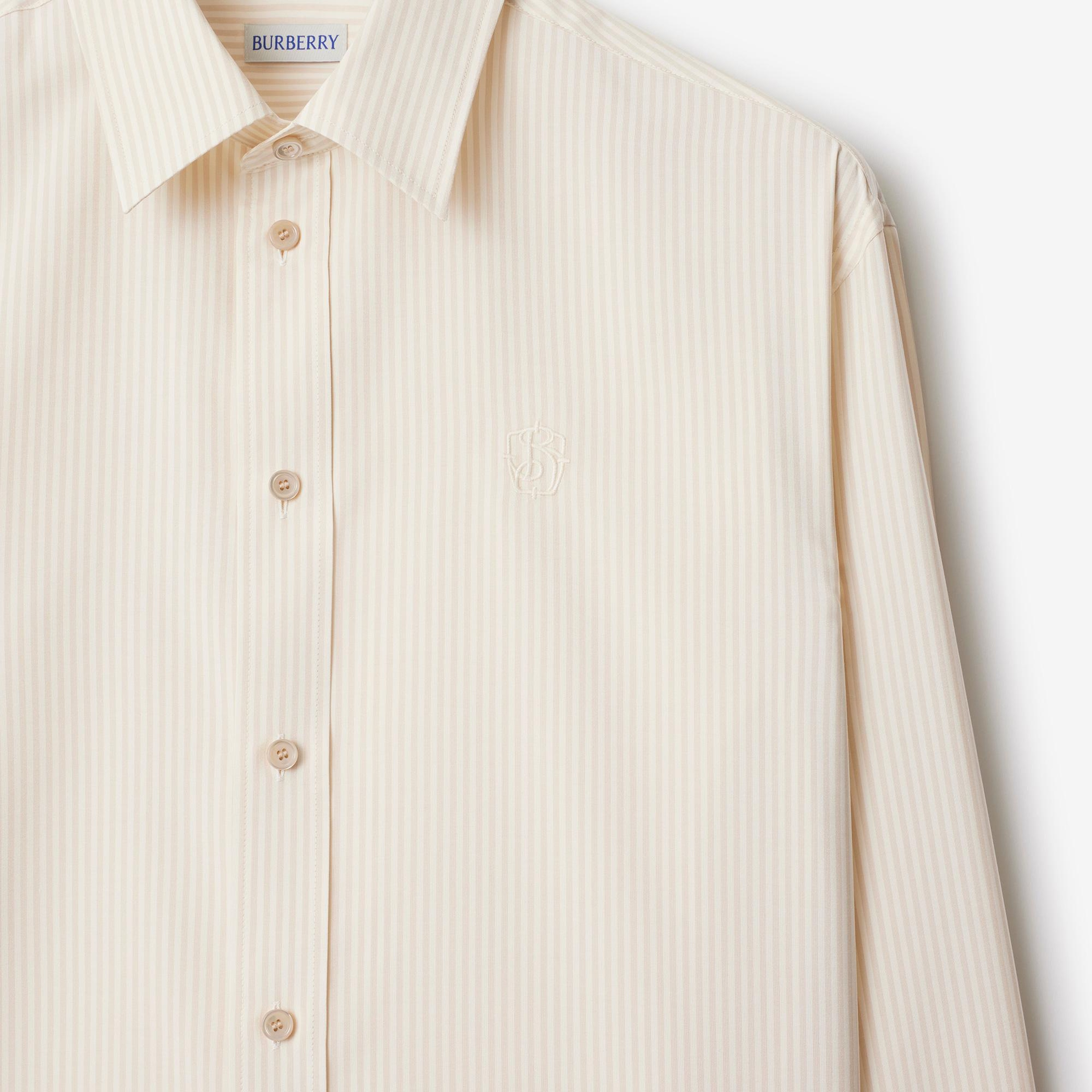 Burberry Sip Erkek Krem İpek Gömlek
