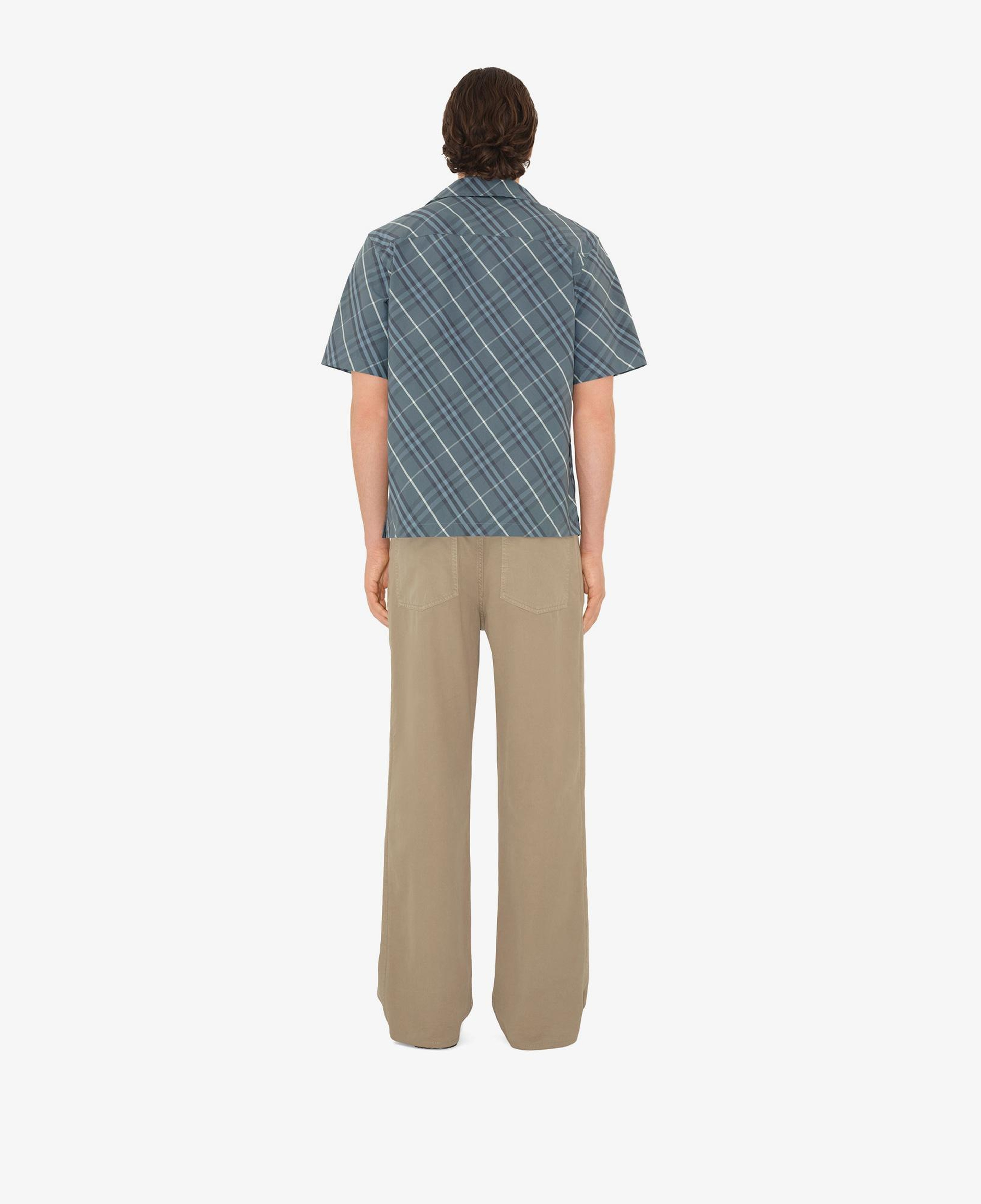 Burberry Sip Relaxed Fit Cotton Erkek Mavi Gömlek