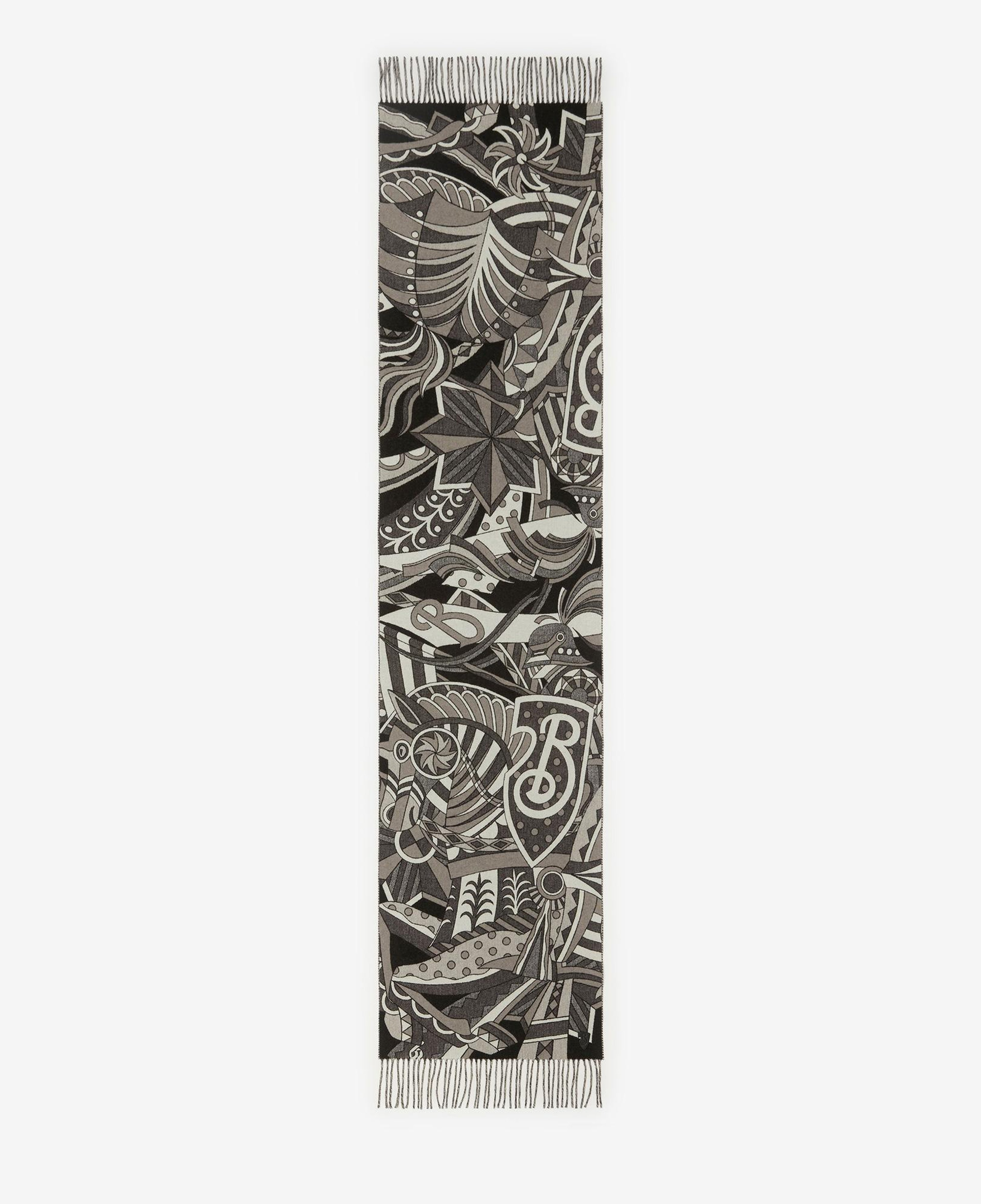 Burberry Carousel Cashmere Kadın Gri Atkı