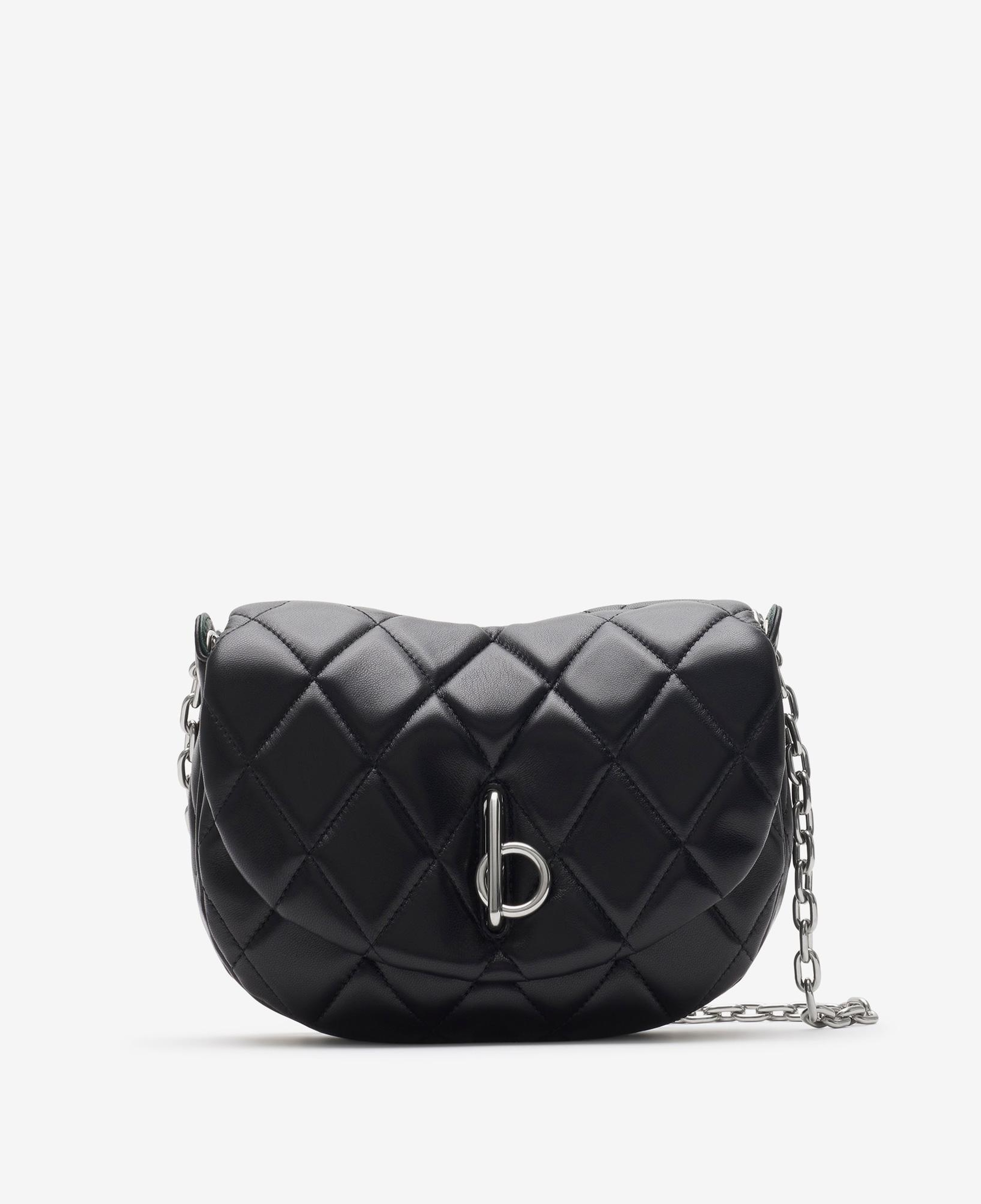 Burberry Qql Quilted Rocking Horse Kadın Siyah Omuz Çantası