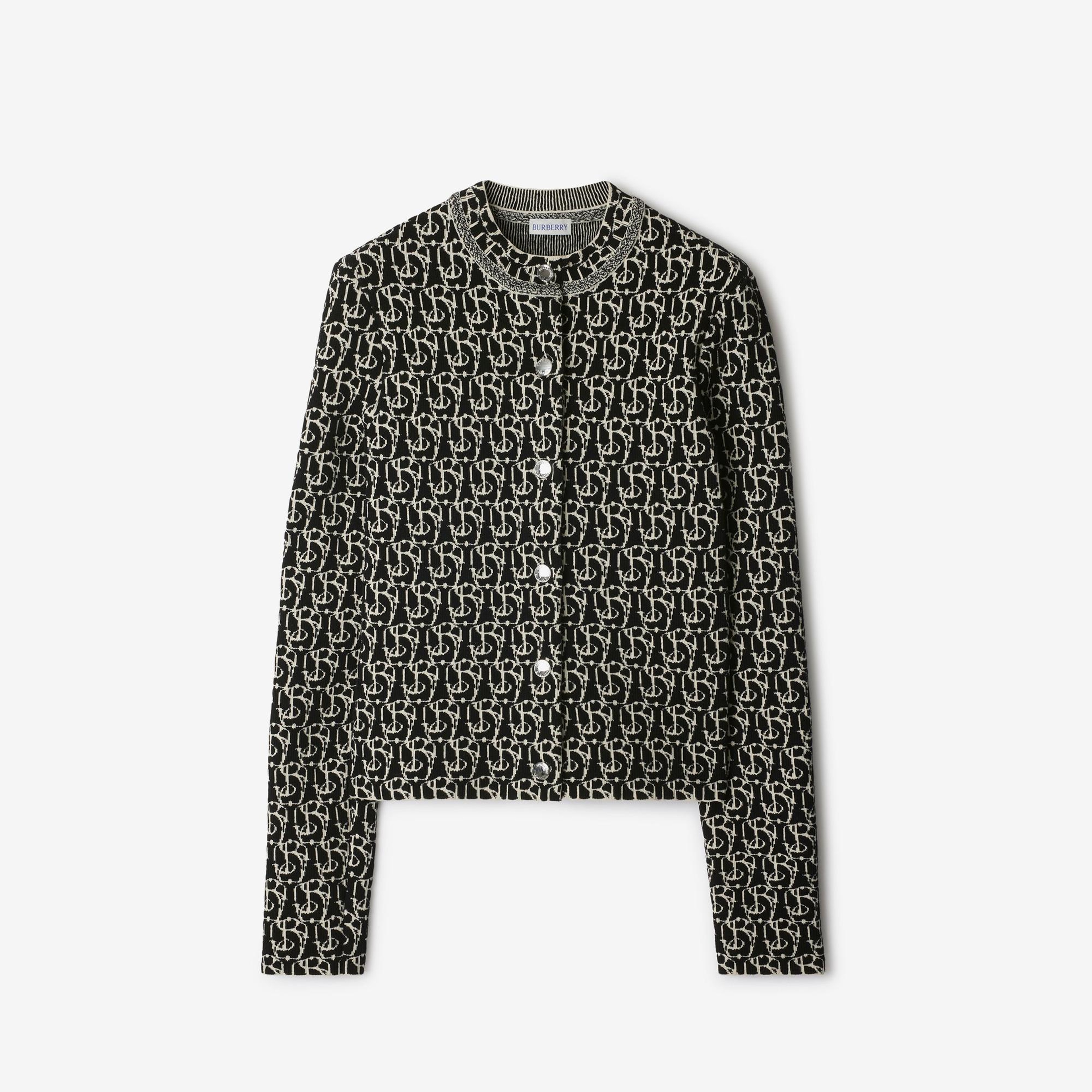 Burberry Pai Charm Woollend Kadın Siyah Hırka