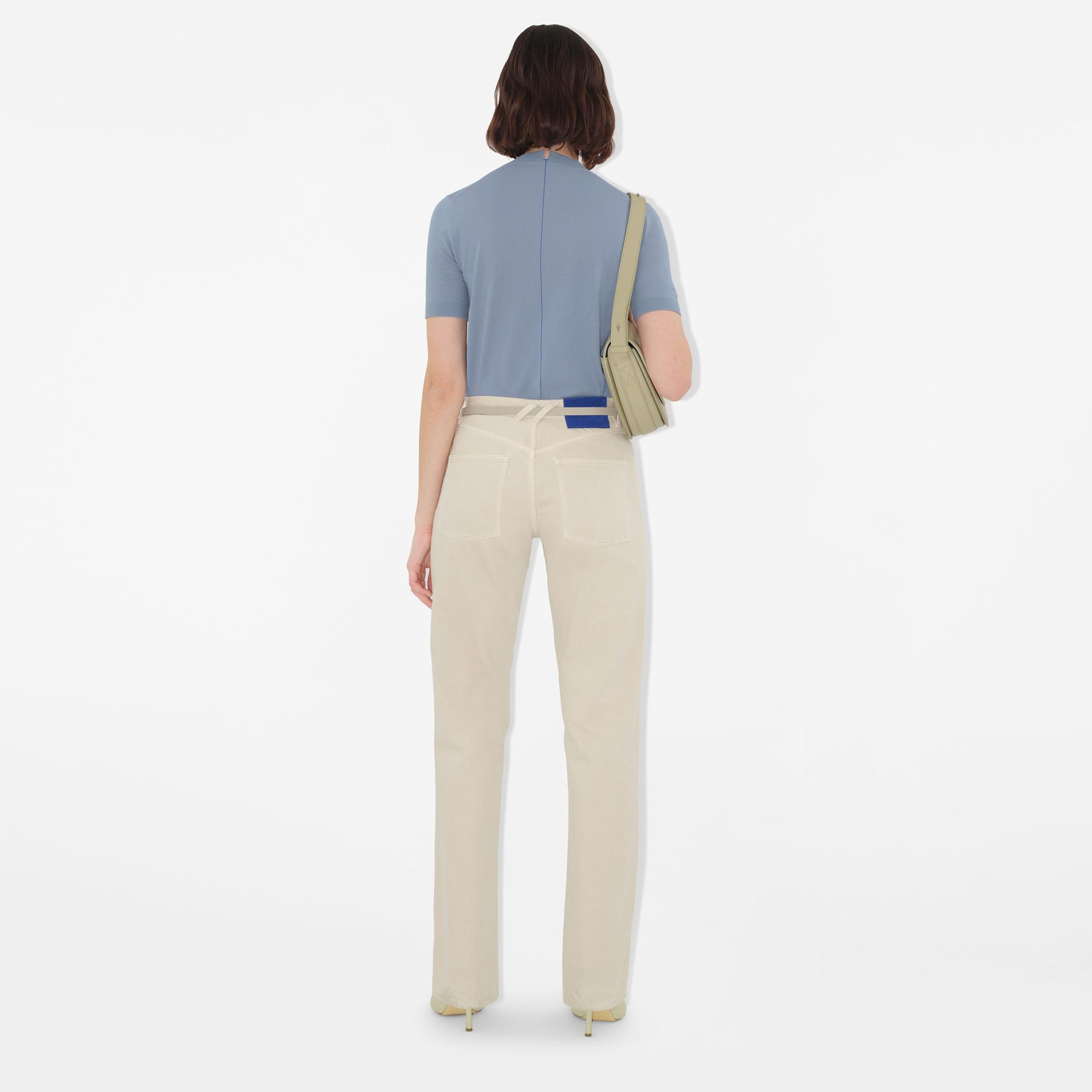 Burberry Uv Wool Top Kadın Mavi Triko