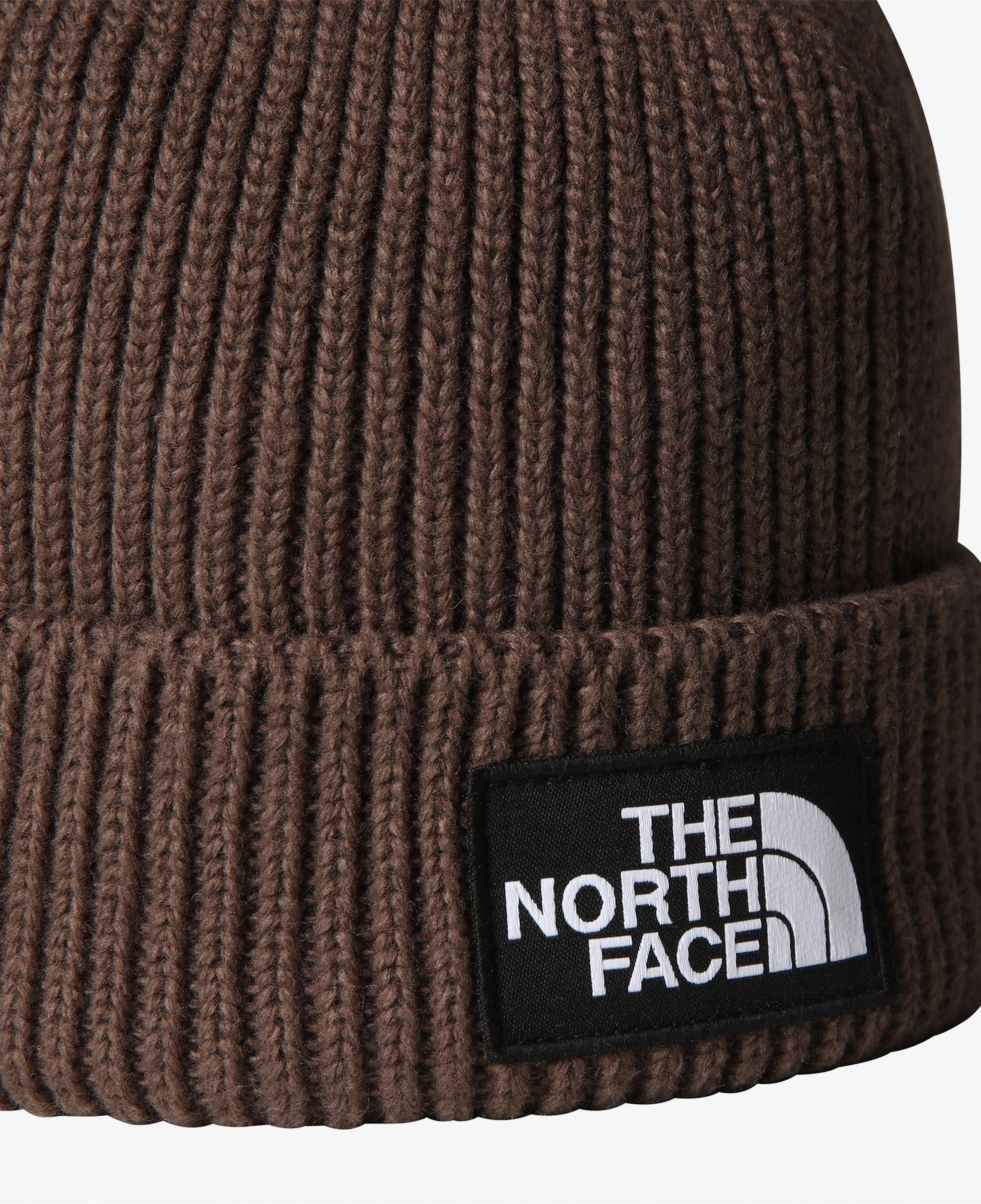 The North Face Logo Box Cuffed Unisex Kahverengi Bere