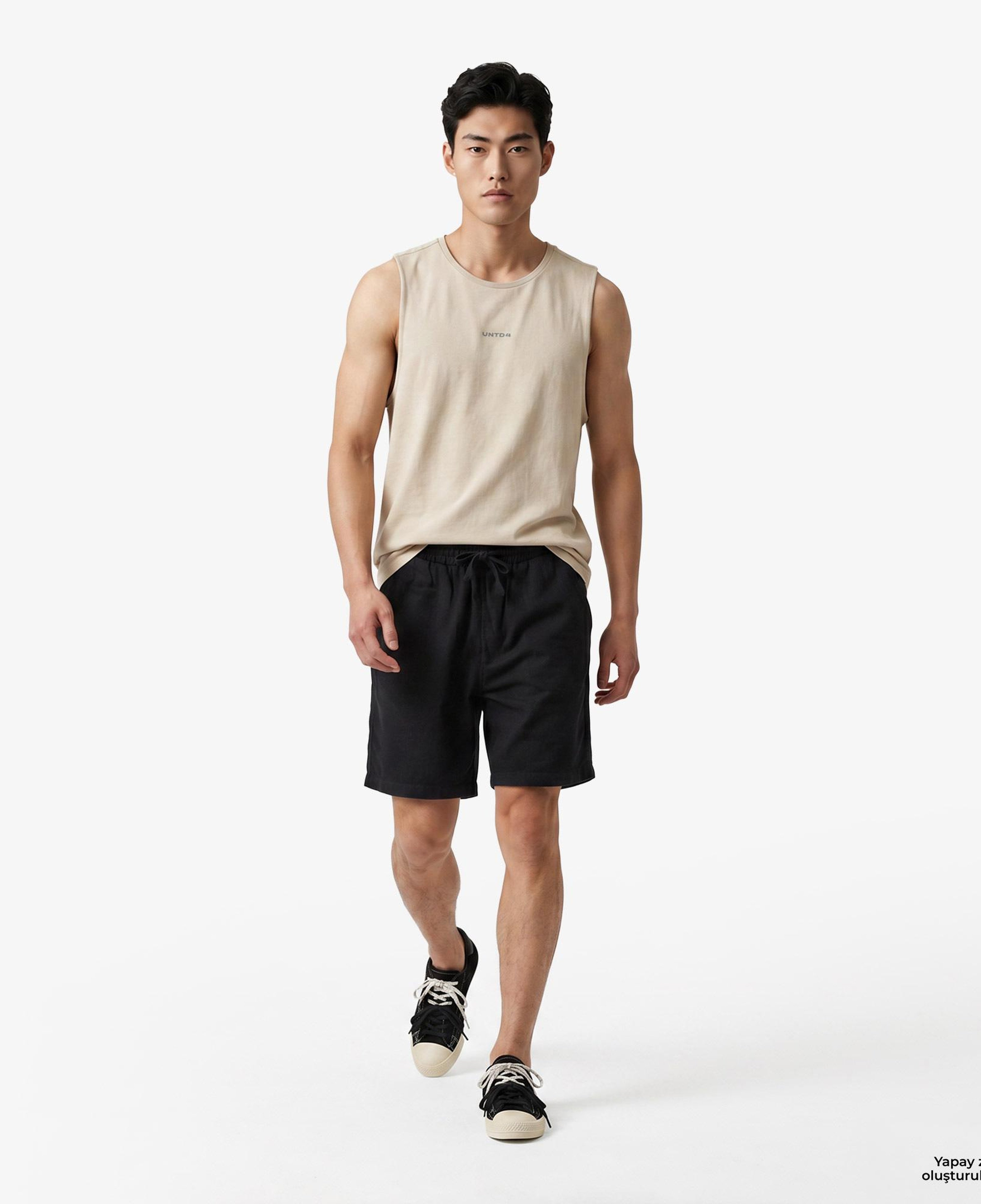 UNITED4 Regular Fit Erkek Krem T-Shirt