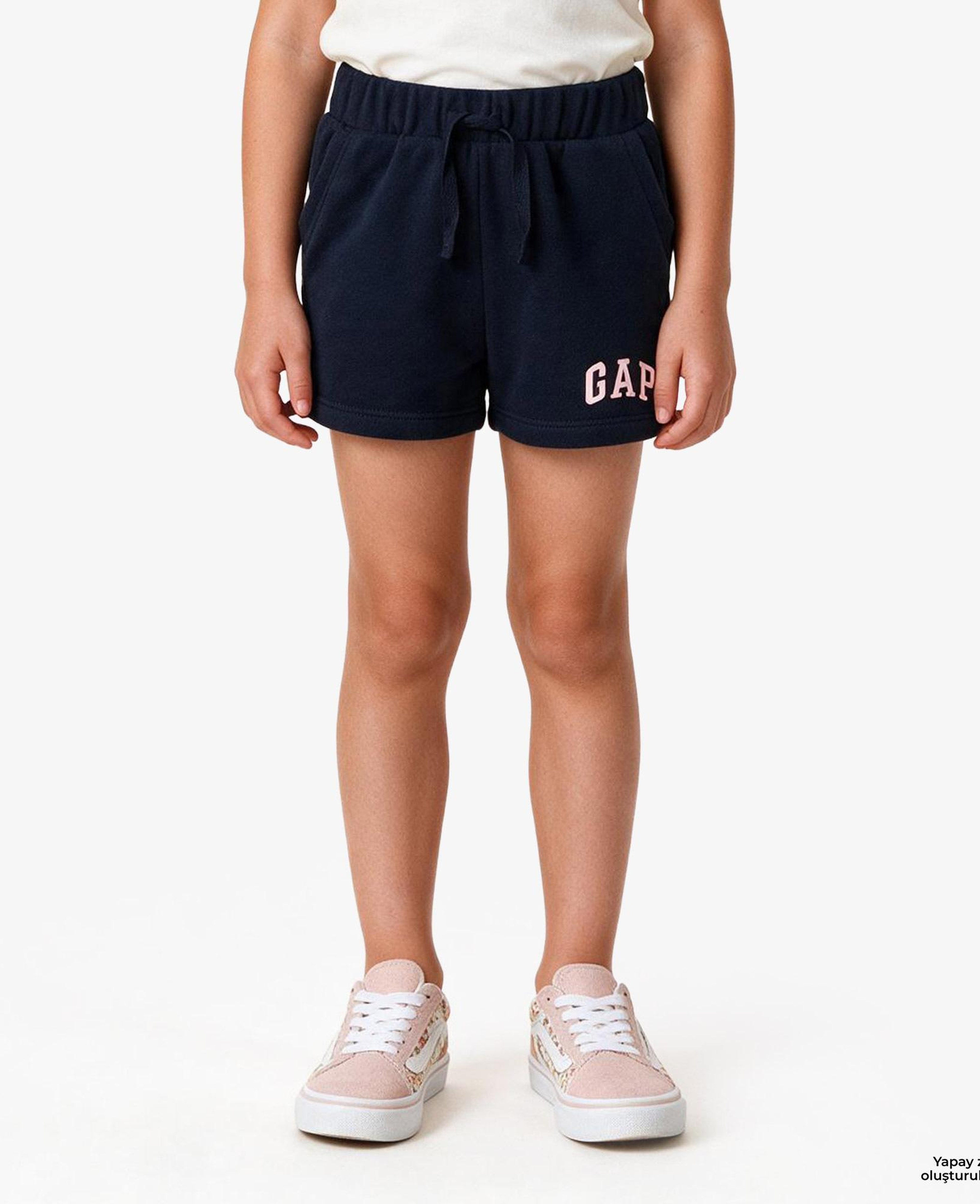 Gap V-Frch Logo Çocuk Lacivert Şort