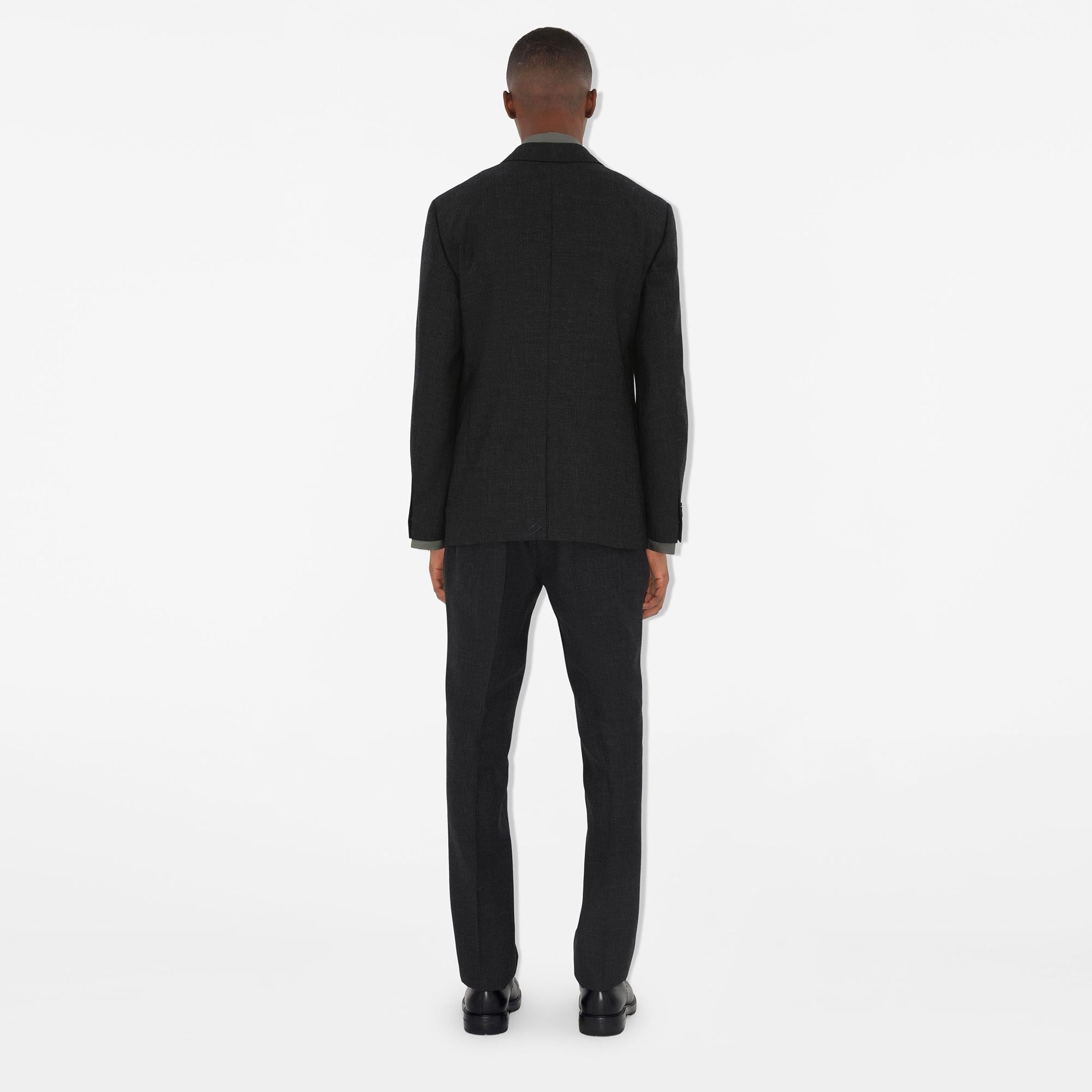 Burberry Wool Tailored Erkek Siyah Ceket