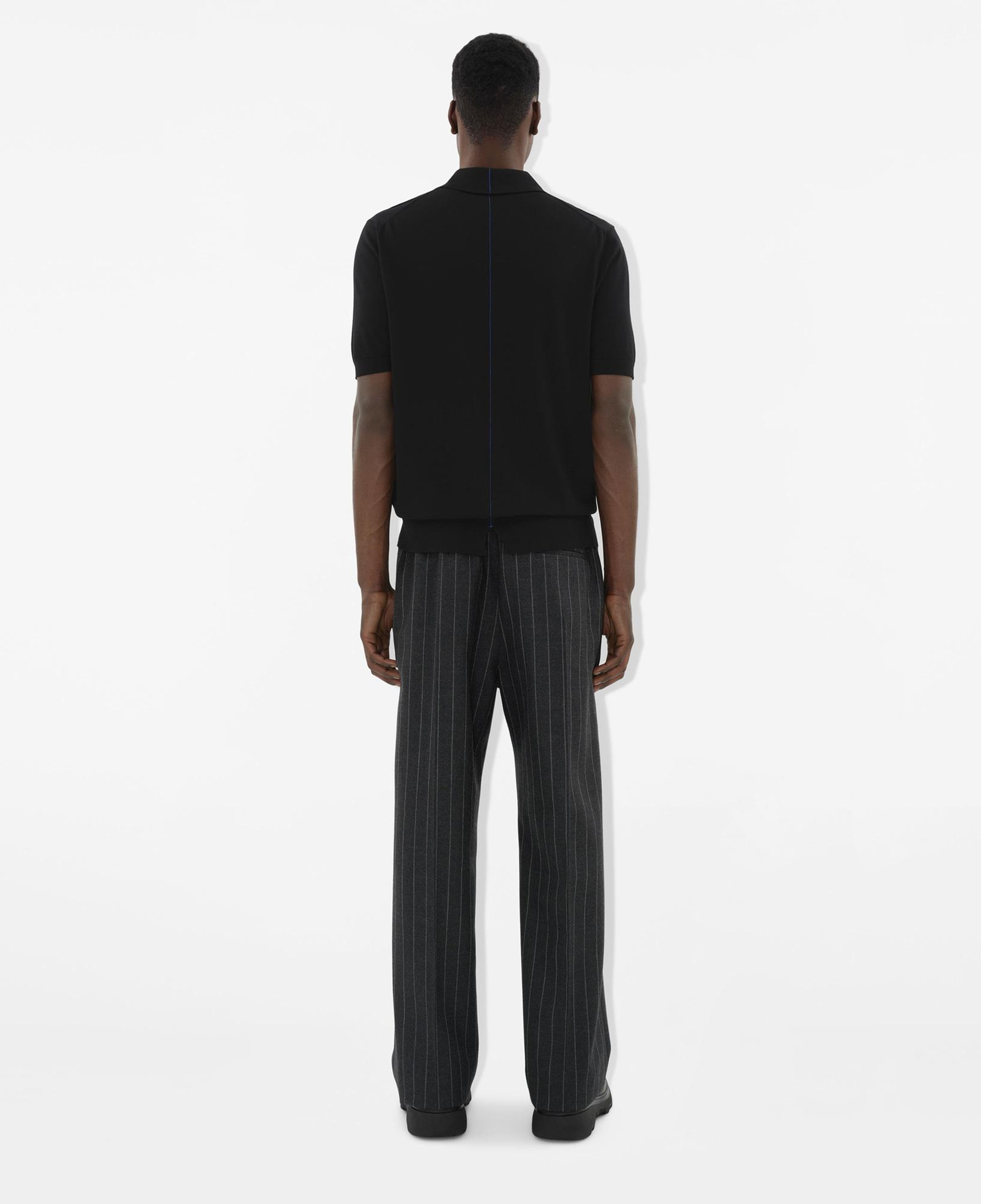 Burberry Pai Wool Erkek Siyah Polo