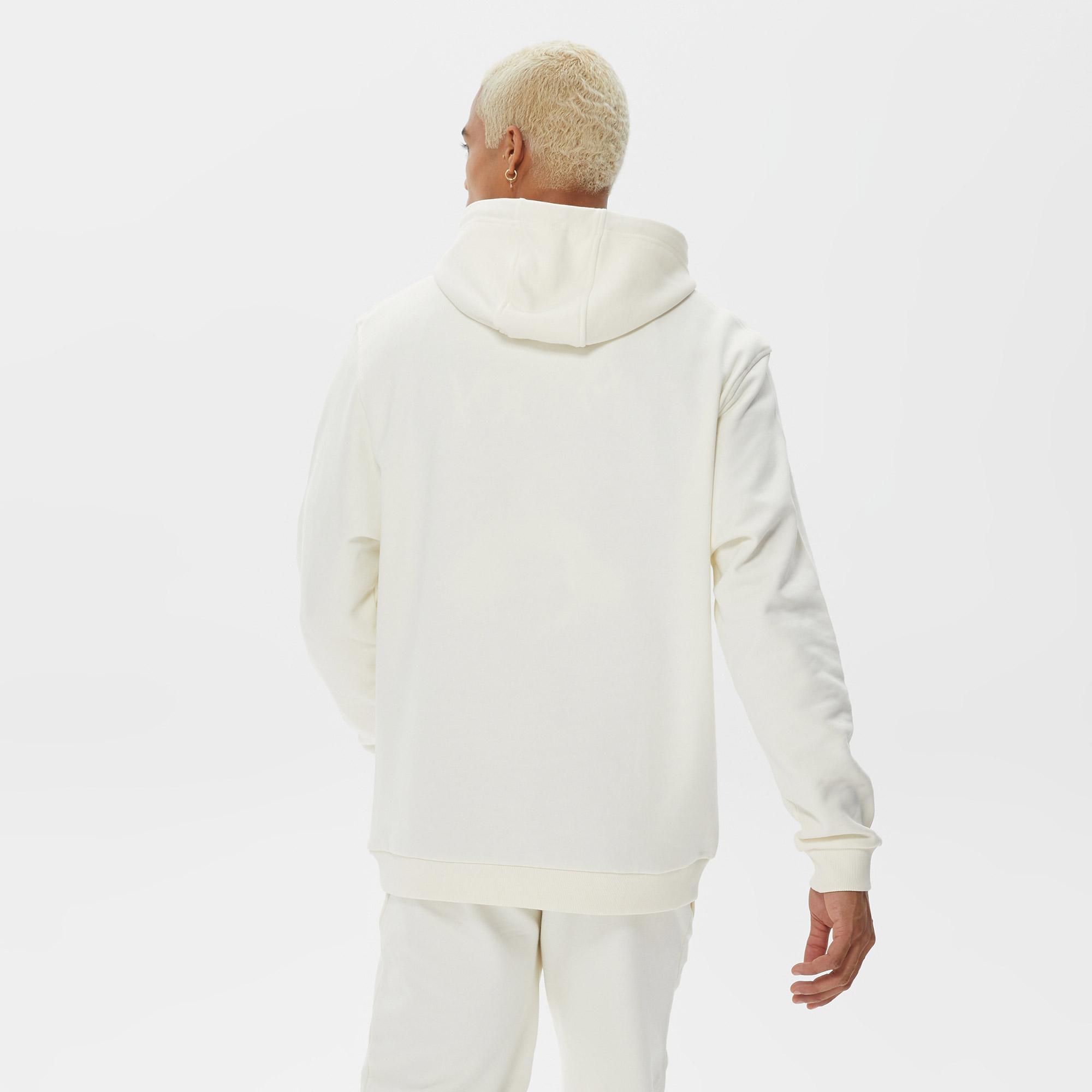 UNITED4 Classic Erkek Beyaz Hoodie