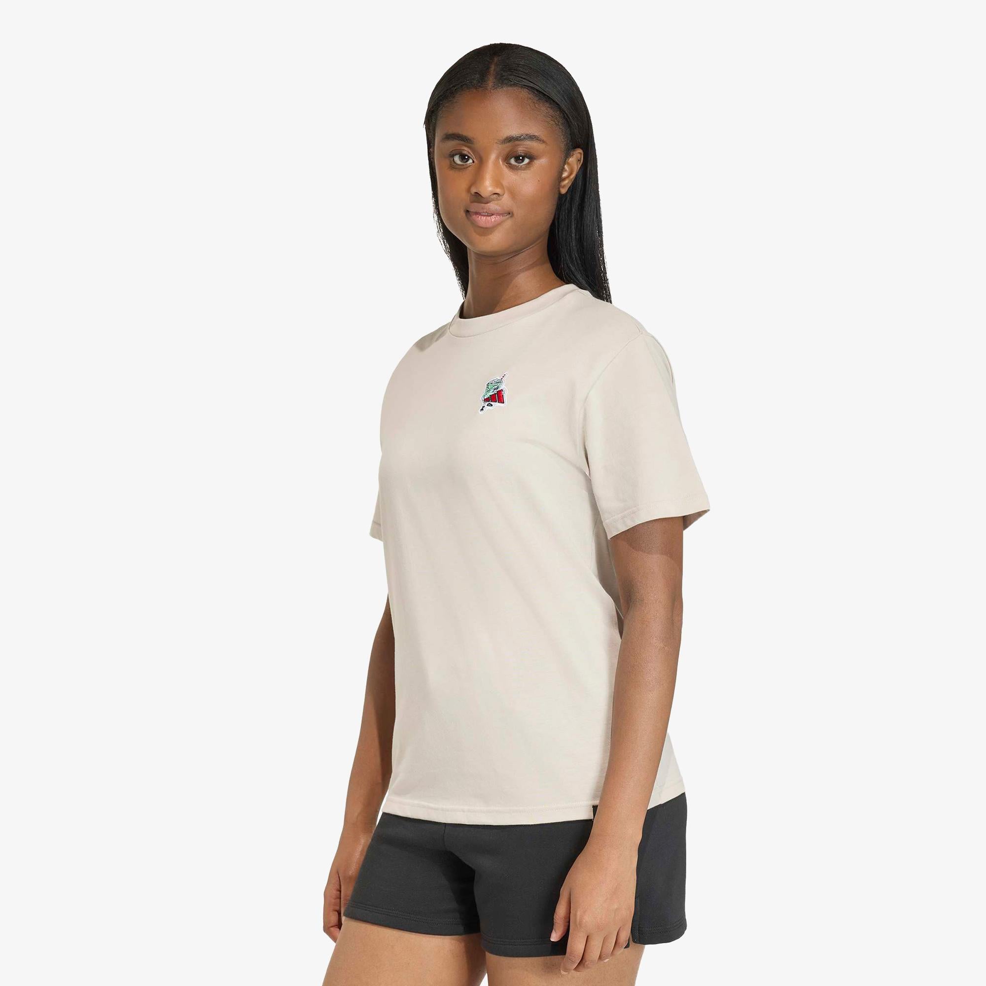 adidas Food Graphic Kadın Bej T-Shirt
