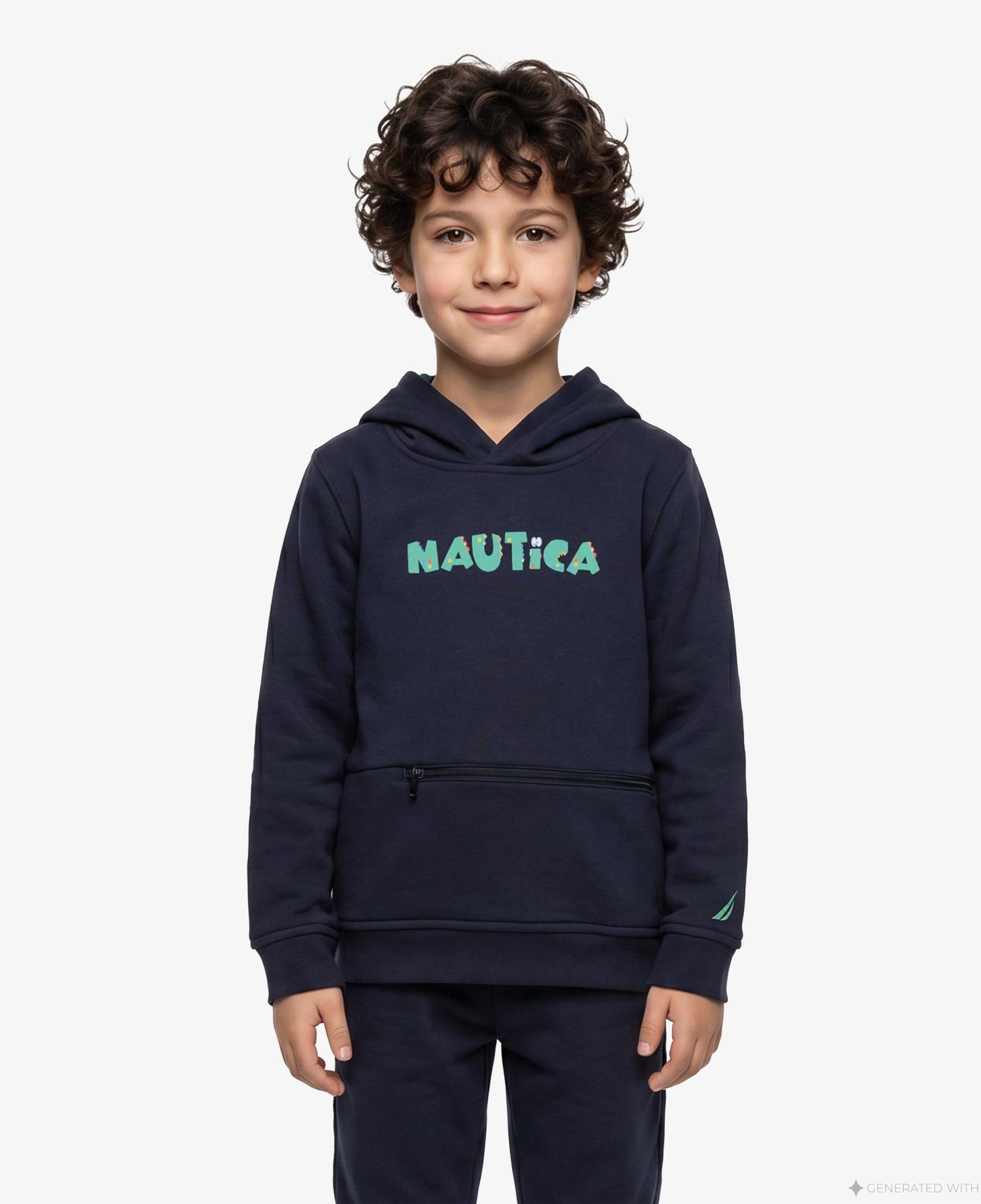 Nautica Knit Active Top Çocuk Lacivert Sweatshirt