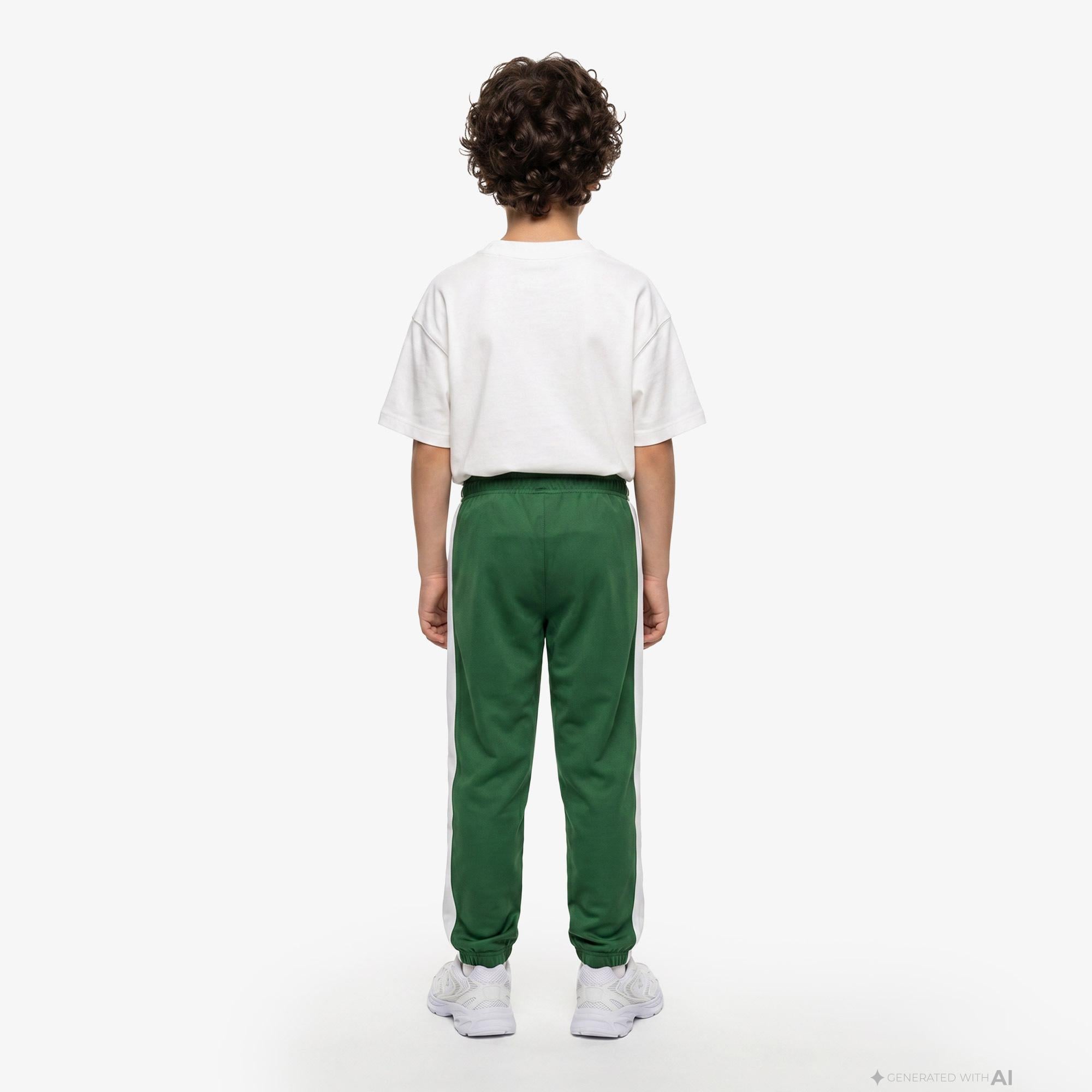 Lacoste Sportsuit Colorblock Track Çocuk Yeşil Eşofman Altı