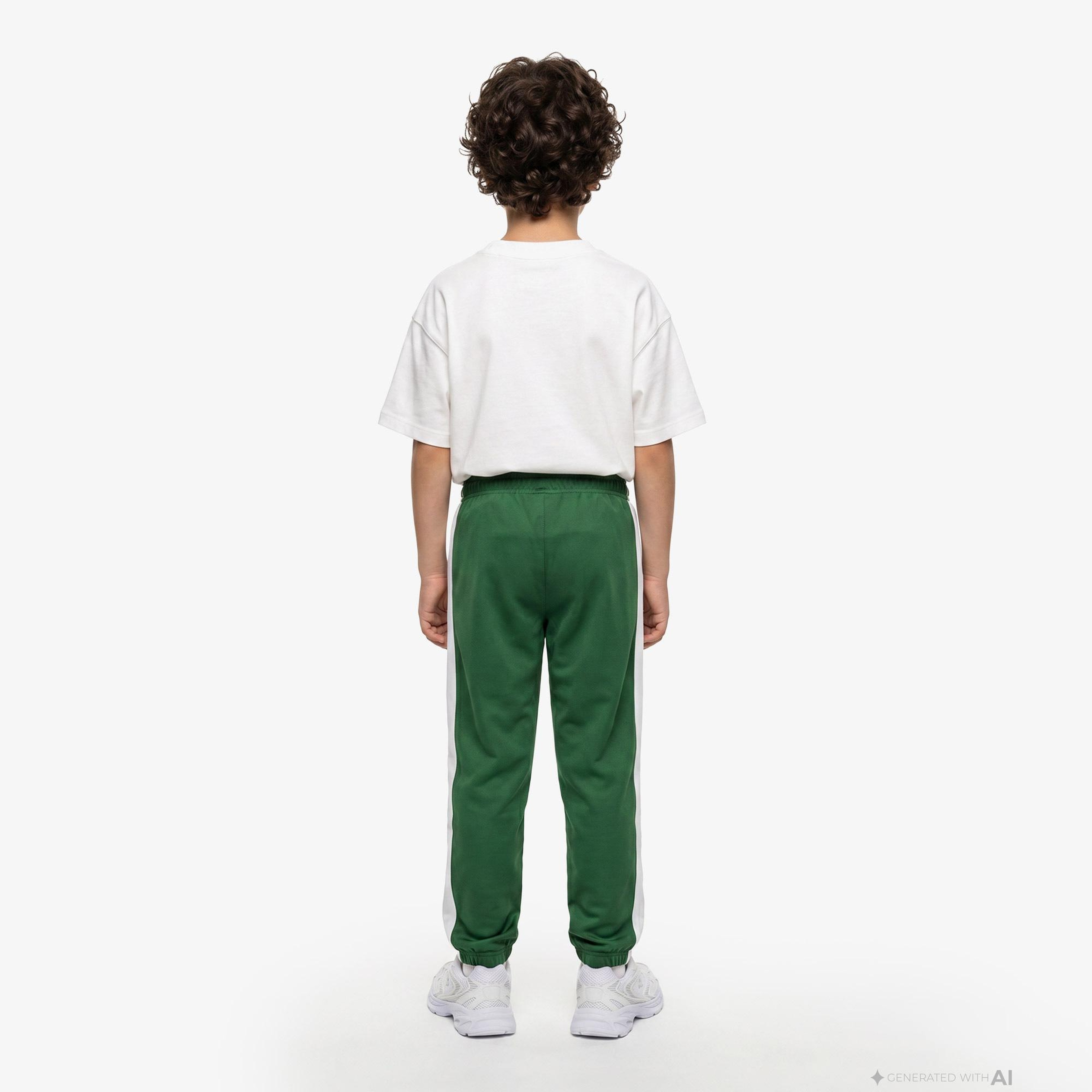 Lacoste Sportsuit Colorblock Track Çocuk Yeşil Eşofman Altı