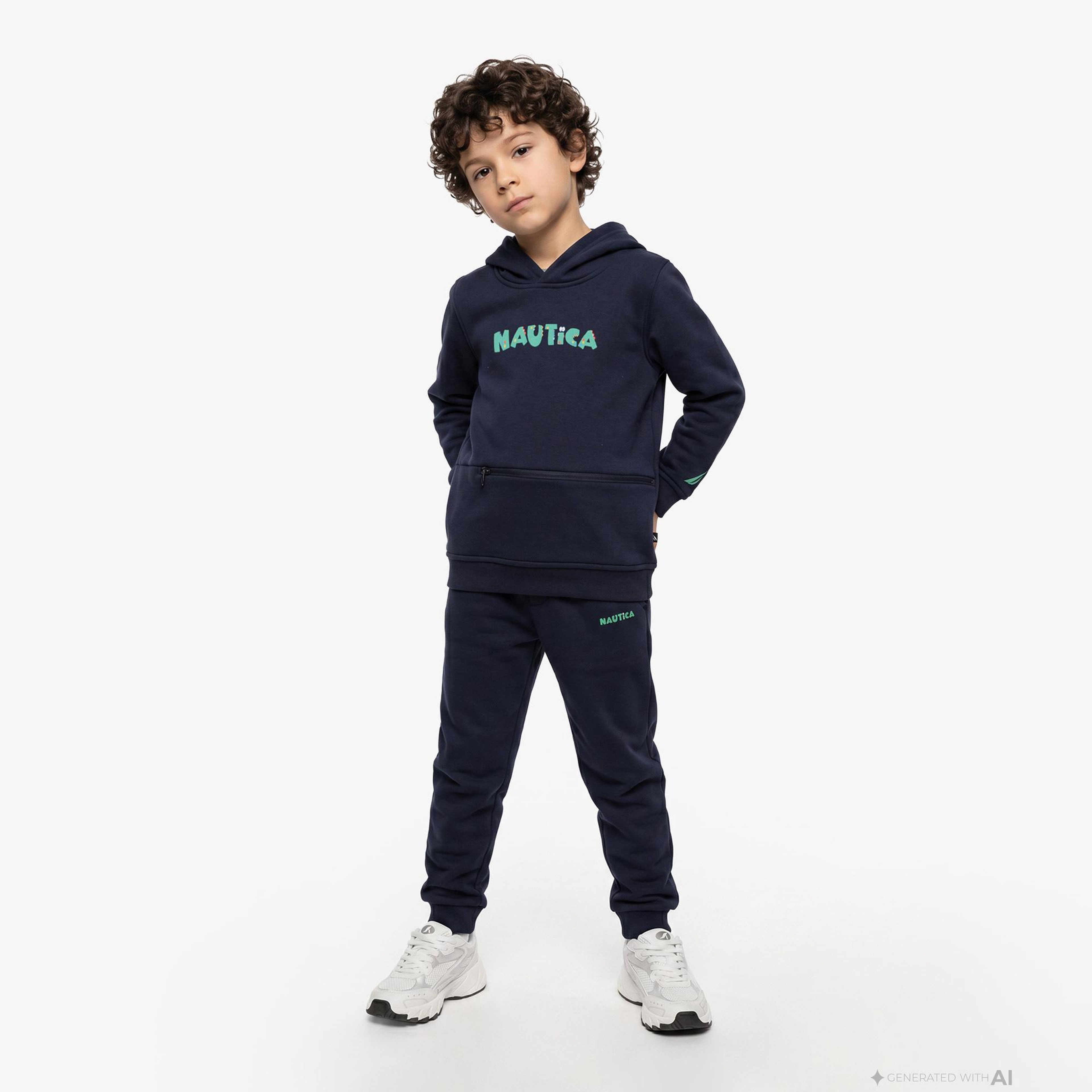 Nautica Knit Active Top Çocuk Lacivert Sweatshirt