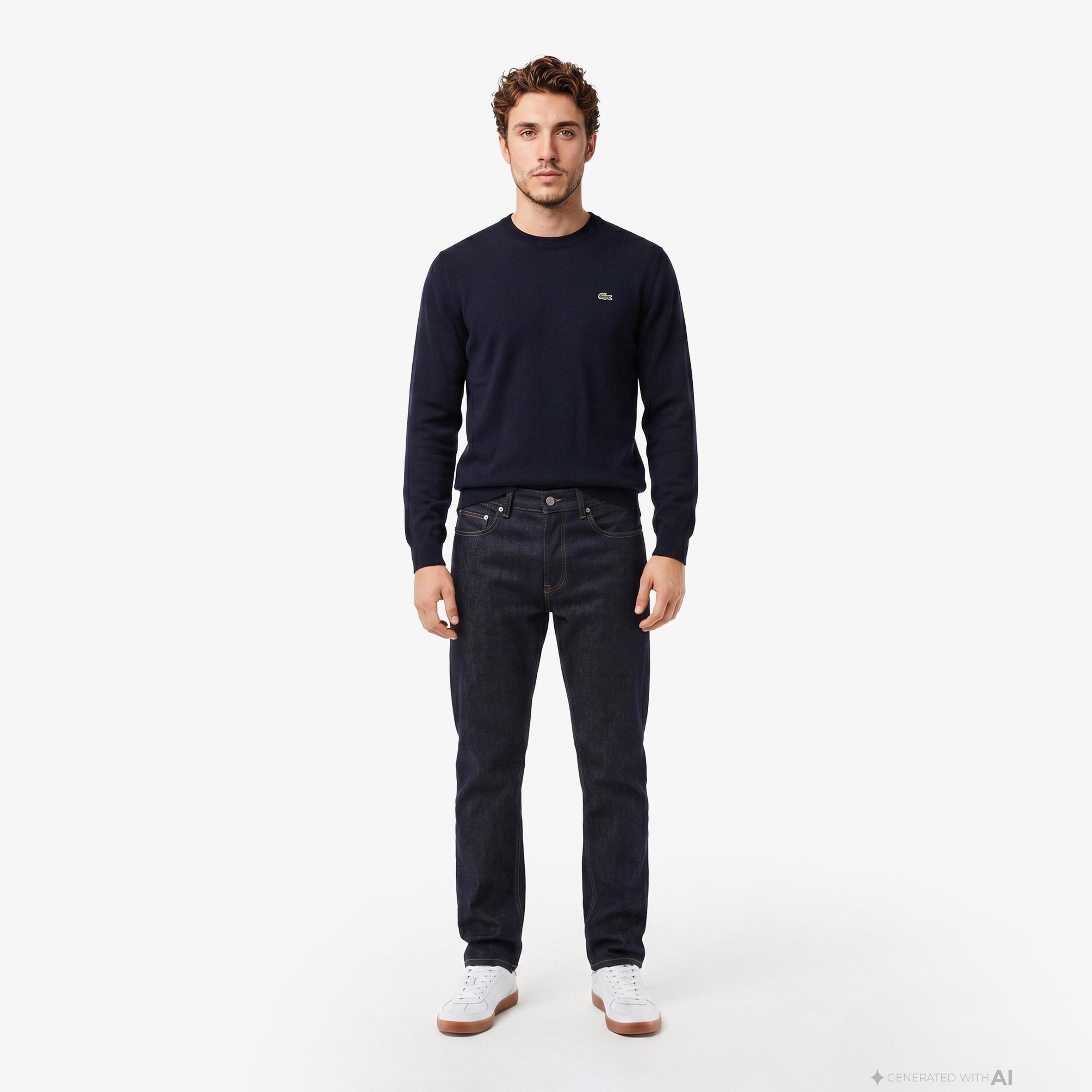 Lacoste Erkek Lacivert Triko