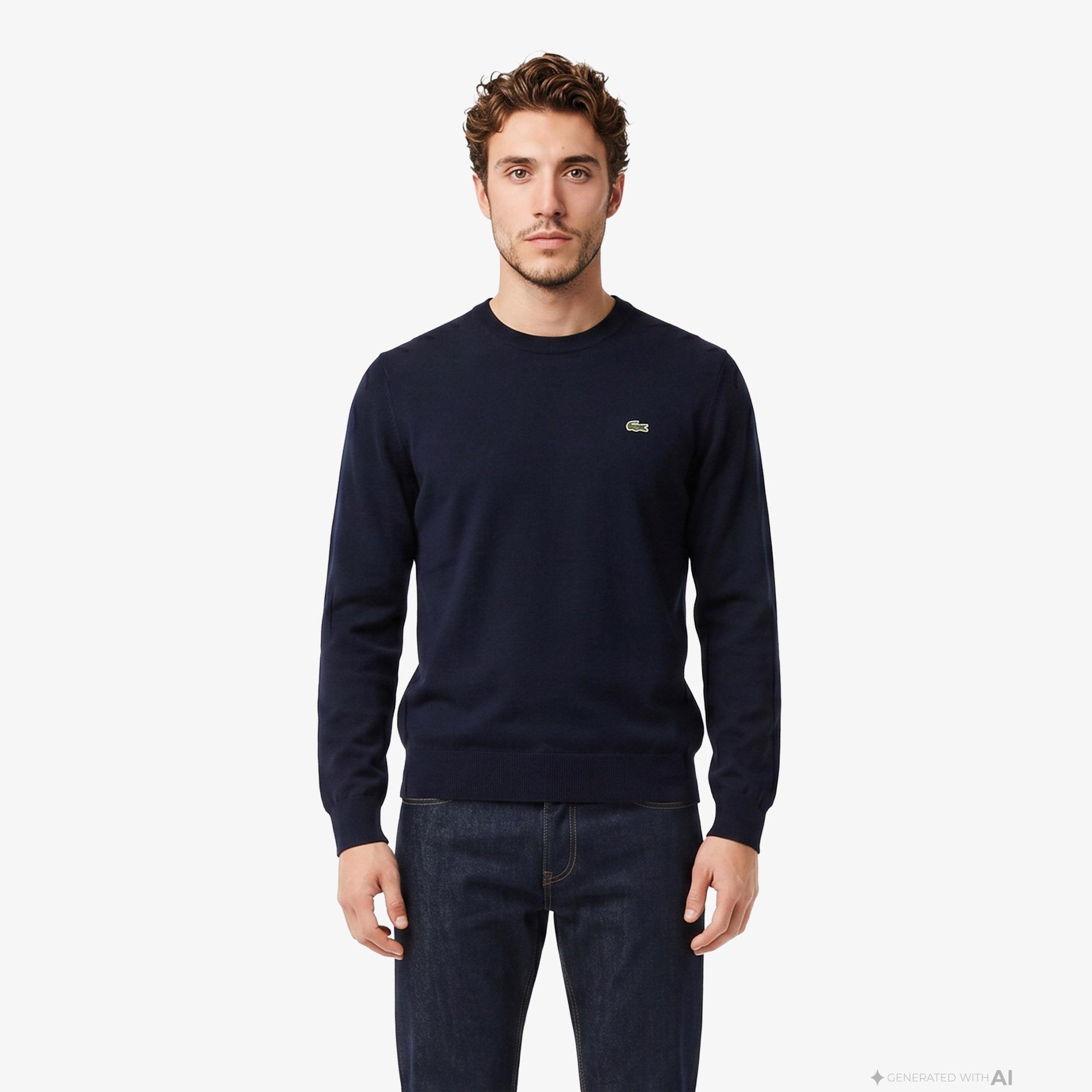 Lacoste Erkek Lacivert Triko