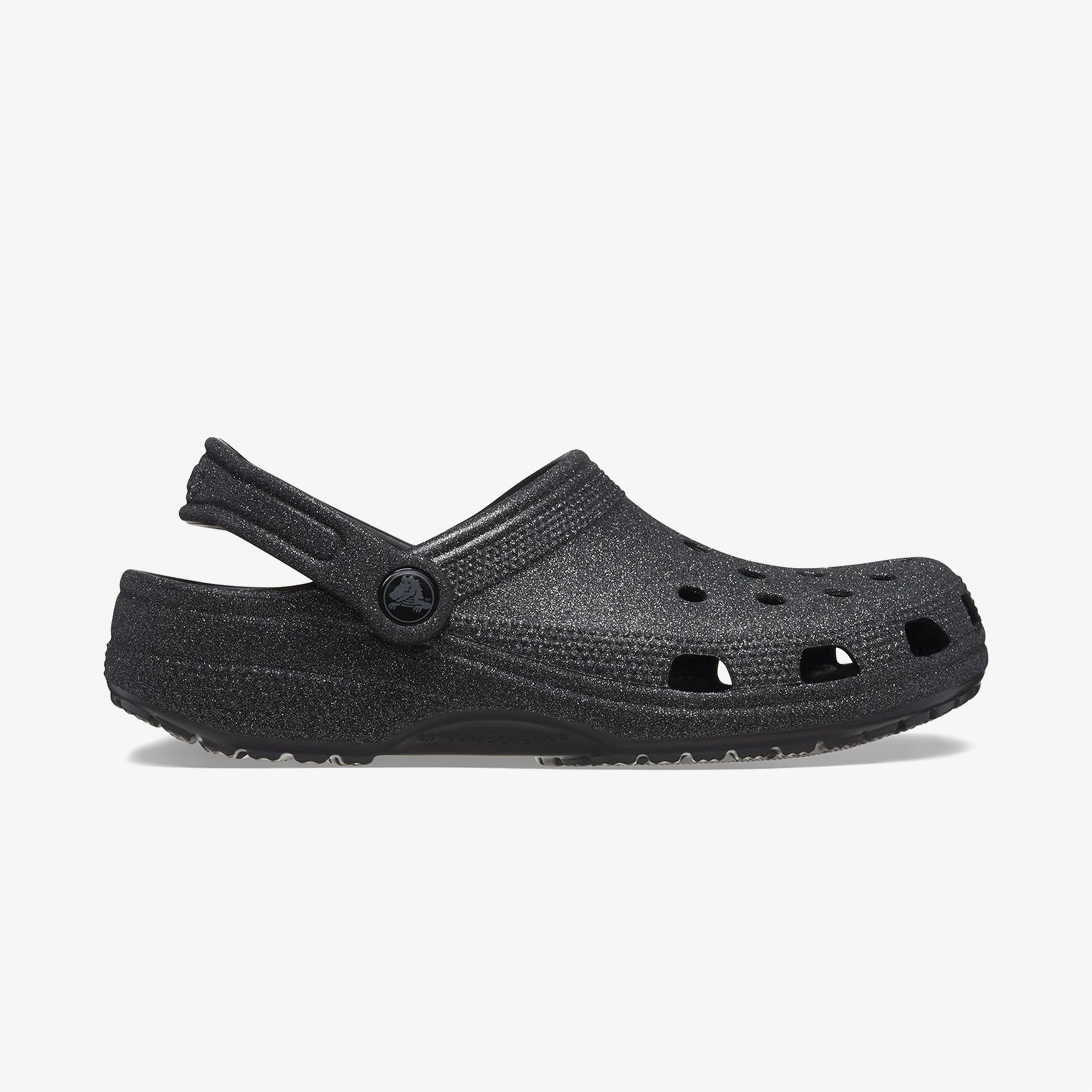 Crocs Classic Glitter Clog Kadın Siyah Terlik