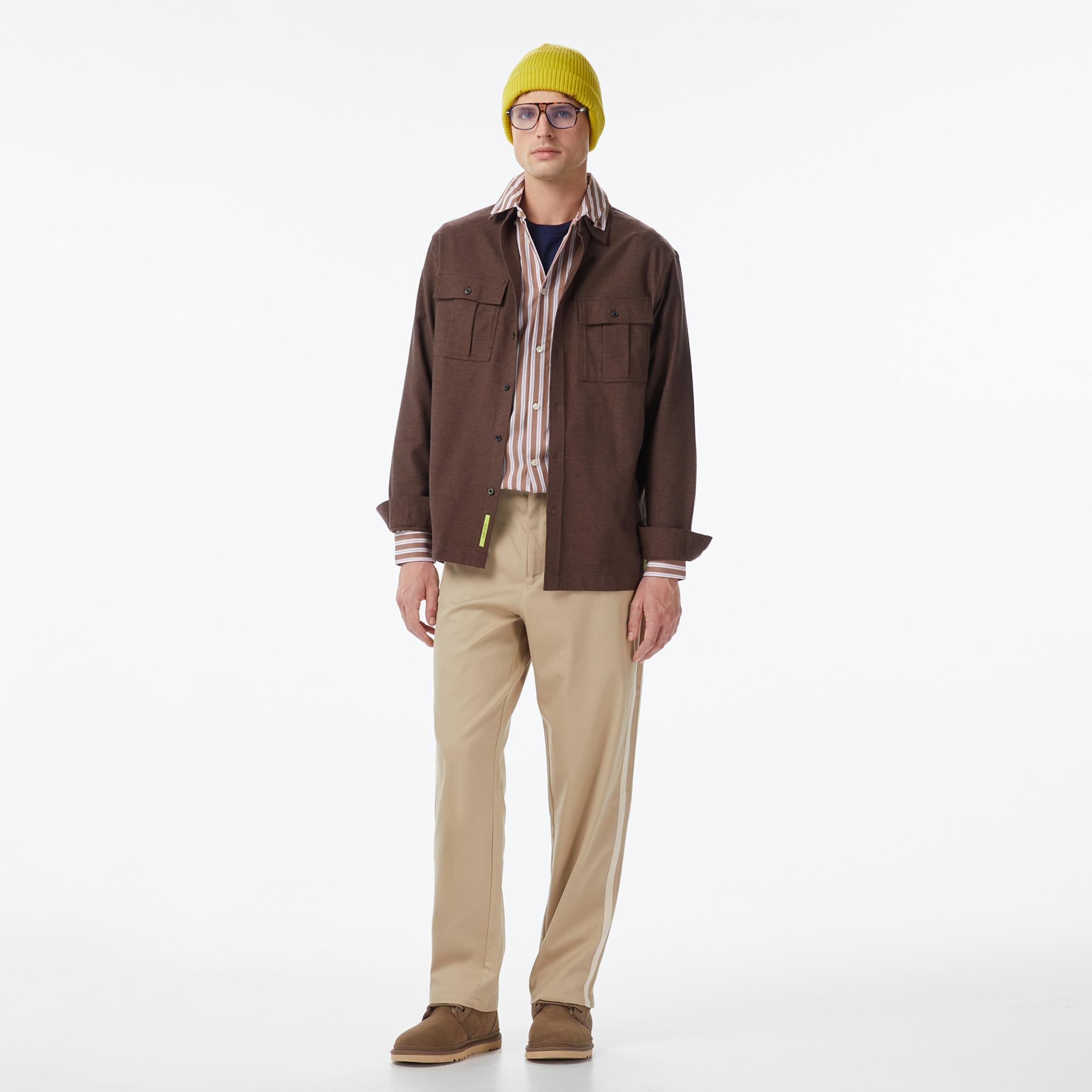 Scotch&Soda Melange Relaxed-Fit Erkek Kahverengi Gömlek